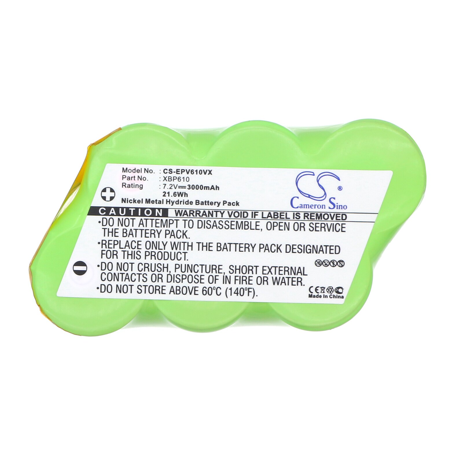 Batteri til støvsuger for Euro Pro Shark UV610, Shark UV610BL, Shark UV610C osv.