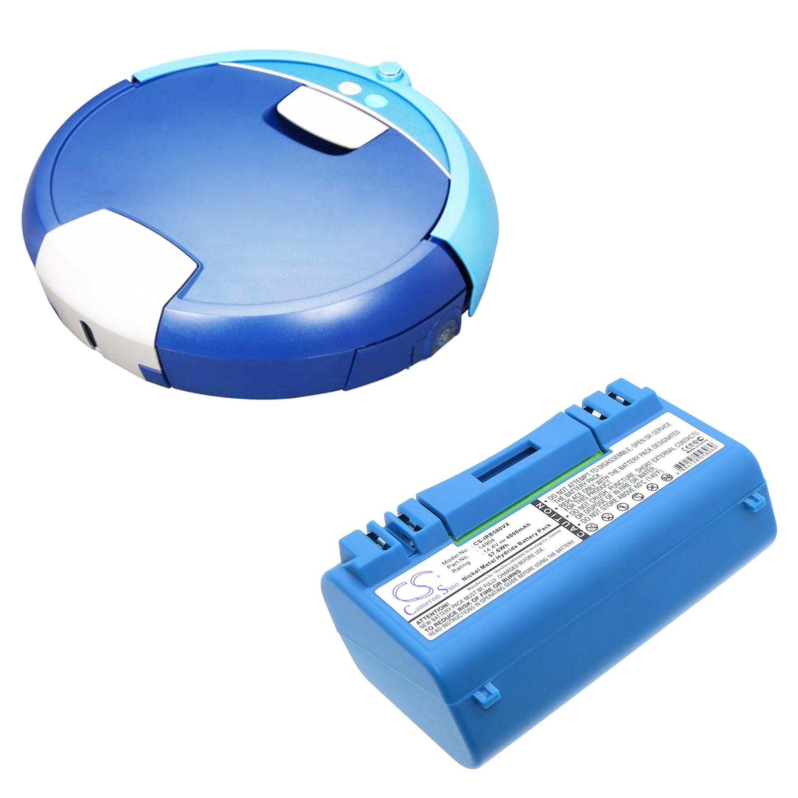 Batteri til støvsuger for iRobot Scooba 5800, Scooba 5900, Scooba 5910 og andre.