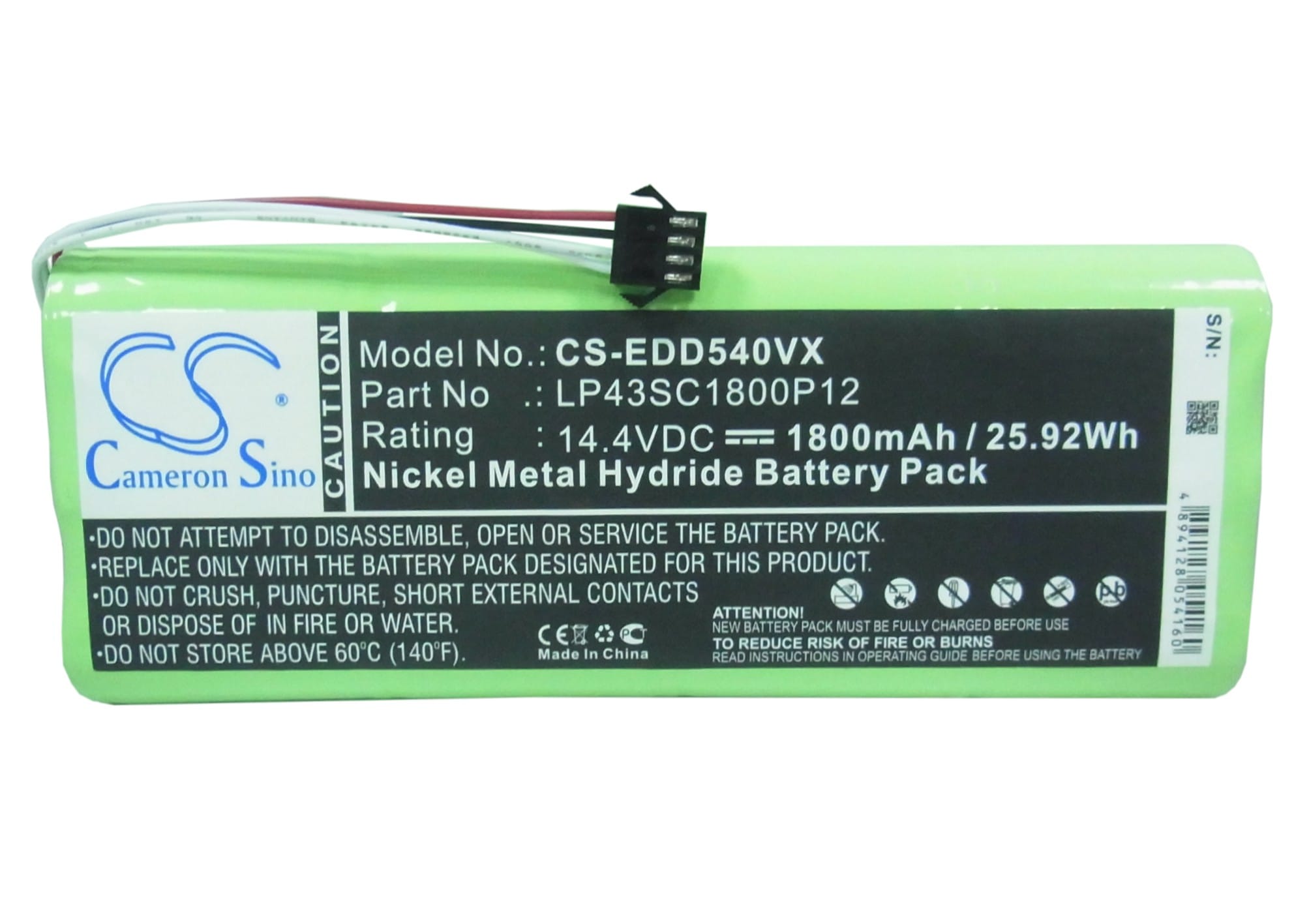 Batteri for støvsuger til Ecovacs Deebot D523, Deebot D540, Deebot D550 og andre.