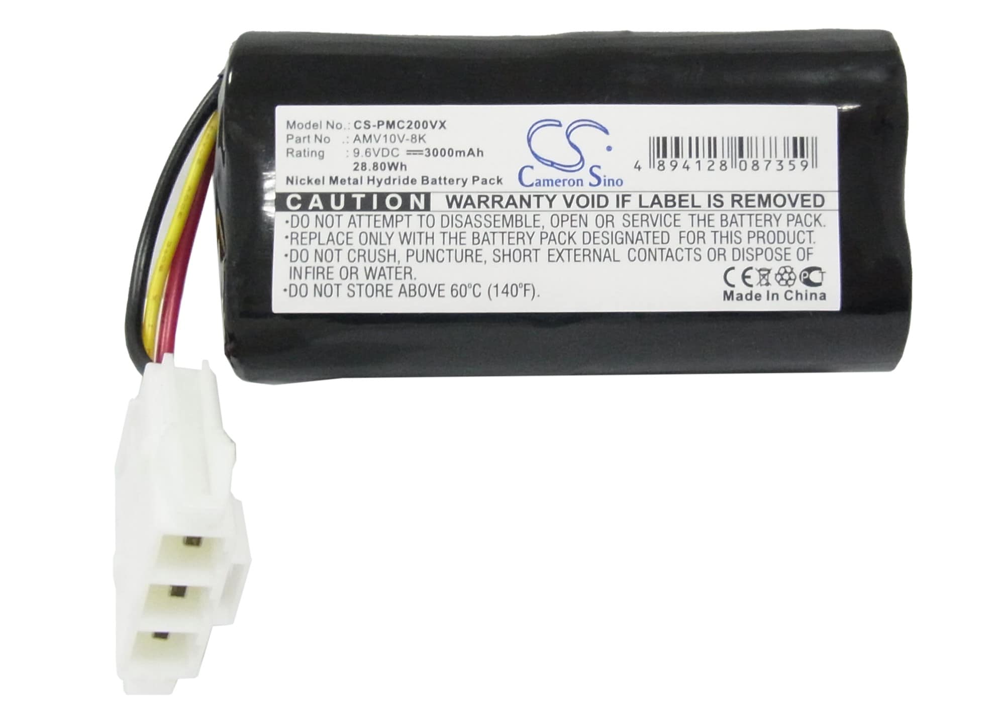 Batteri for vakuum til Panasonic MC-B10P, MC B 20 J, MC-B20JP osv.