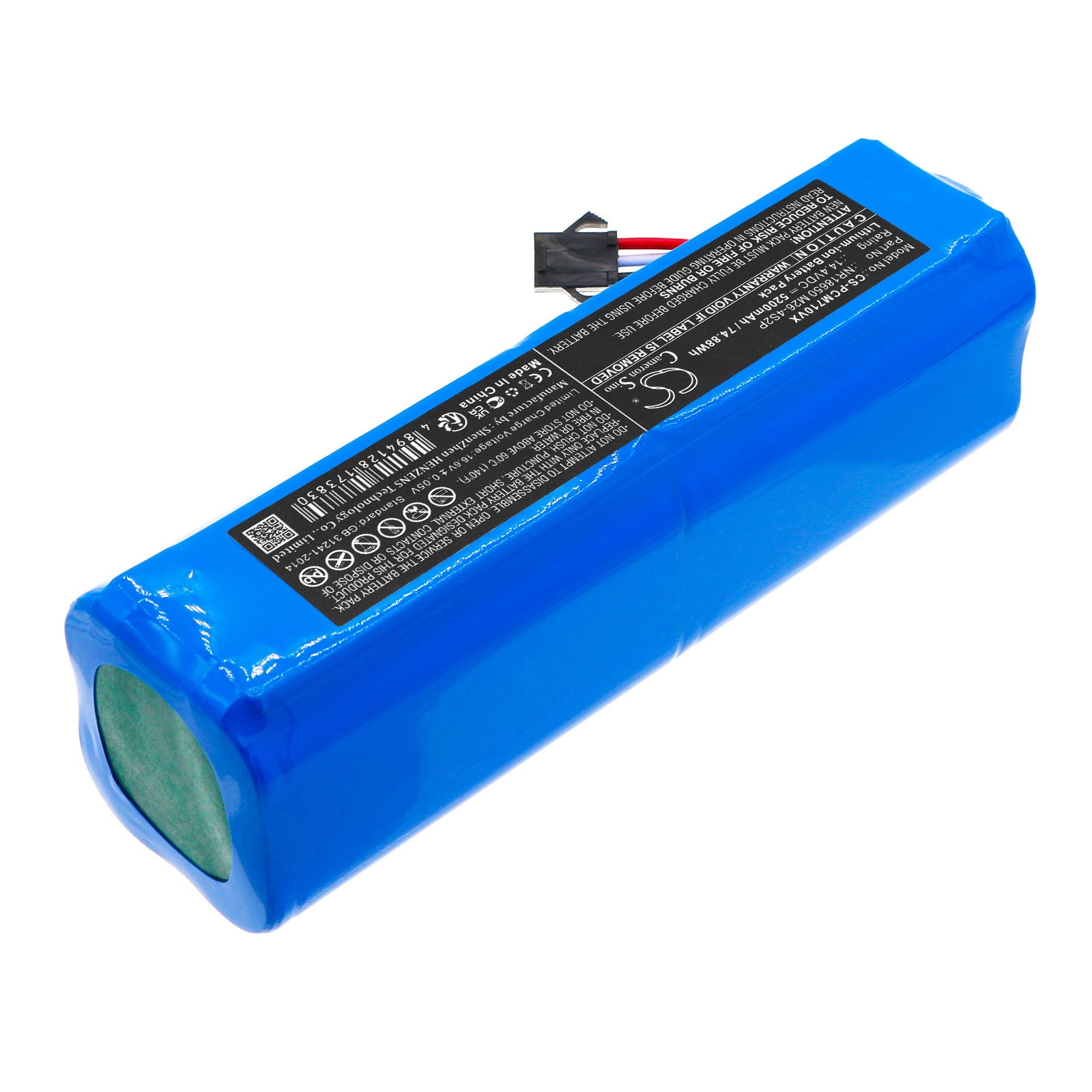 Batteri til robotstøvsuger for Concept VR 3210, VR3210, VR 3205 og andre.