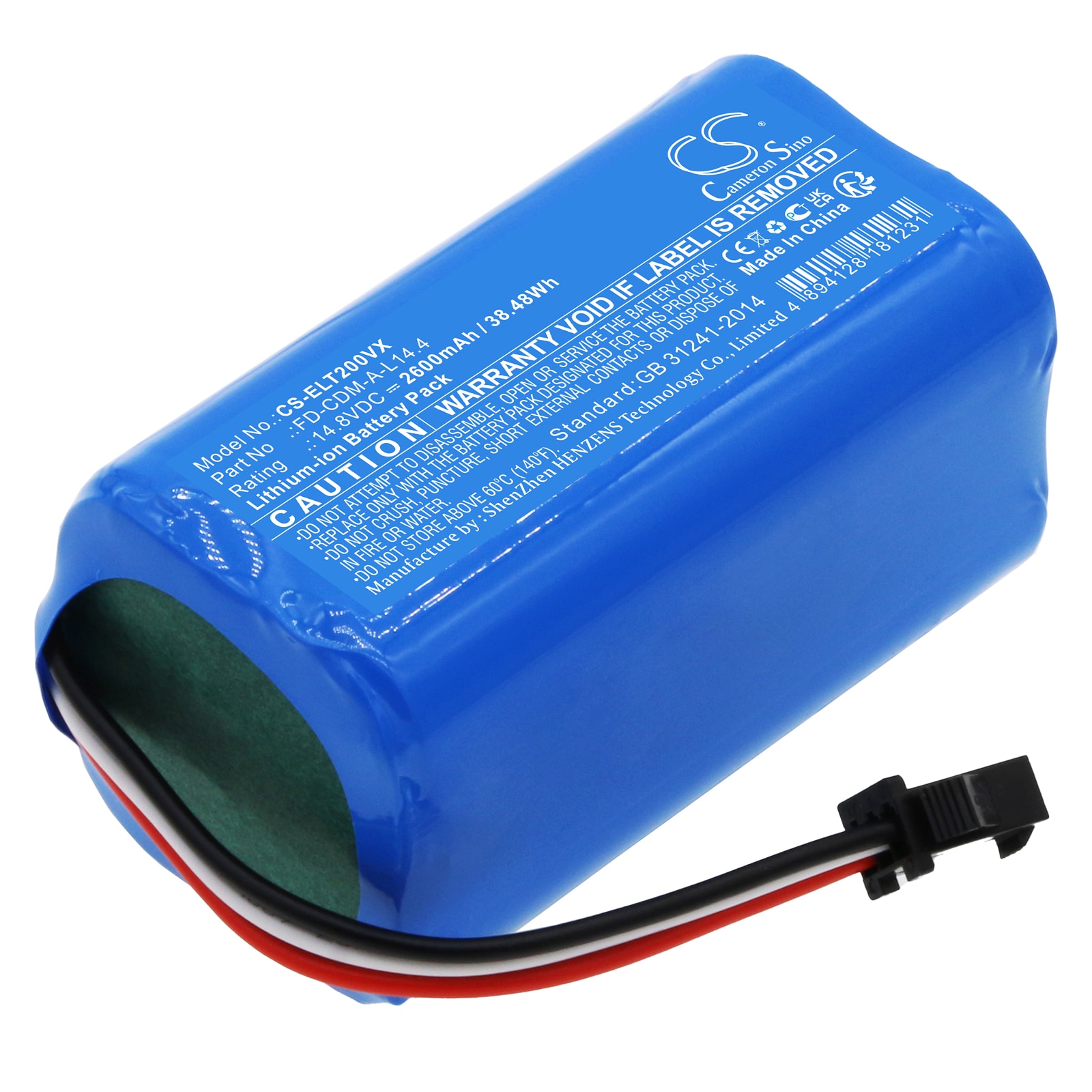 Batteri for vakuum til Dymosen C1, D1