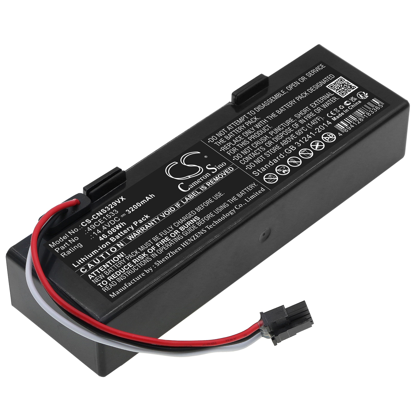 Batteri for vakuum til CECOTEC CONGA 3290, CONGA 3390, CONGA 3490 osv.