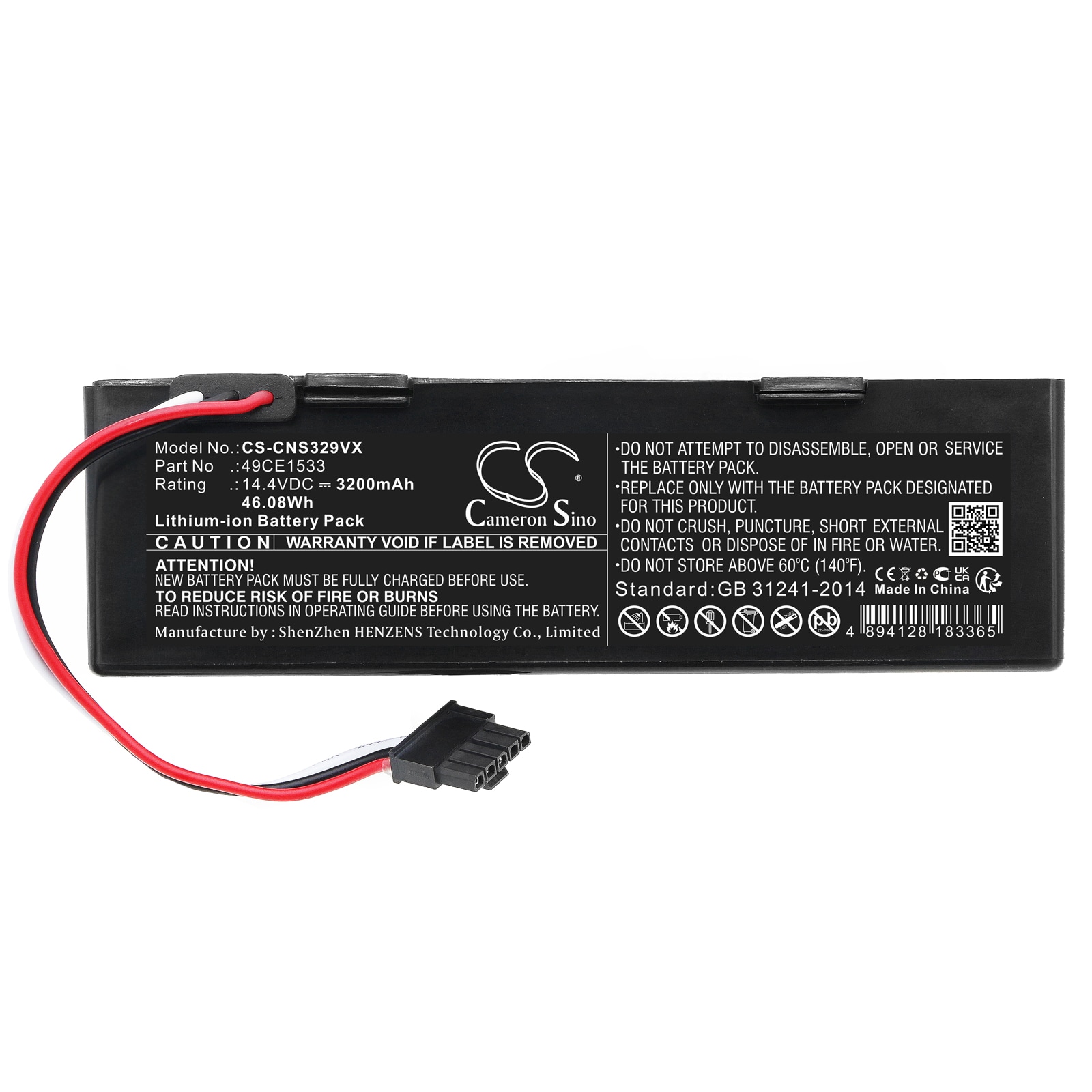 Batteri for vakuum til CECOTEC CONGA 3290, CONGA 3390, CONGA 3490 osv.