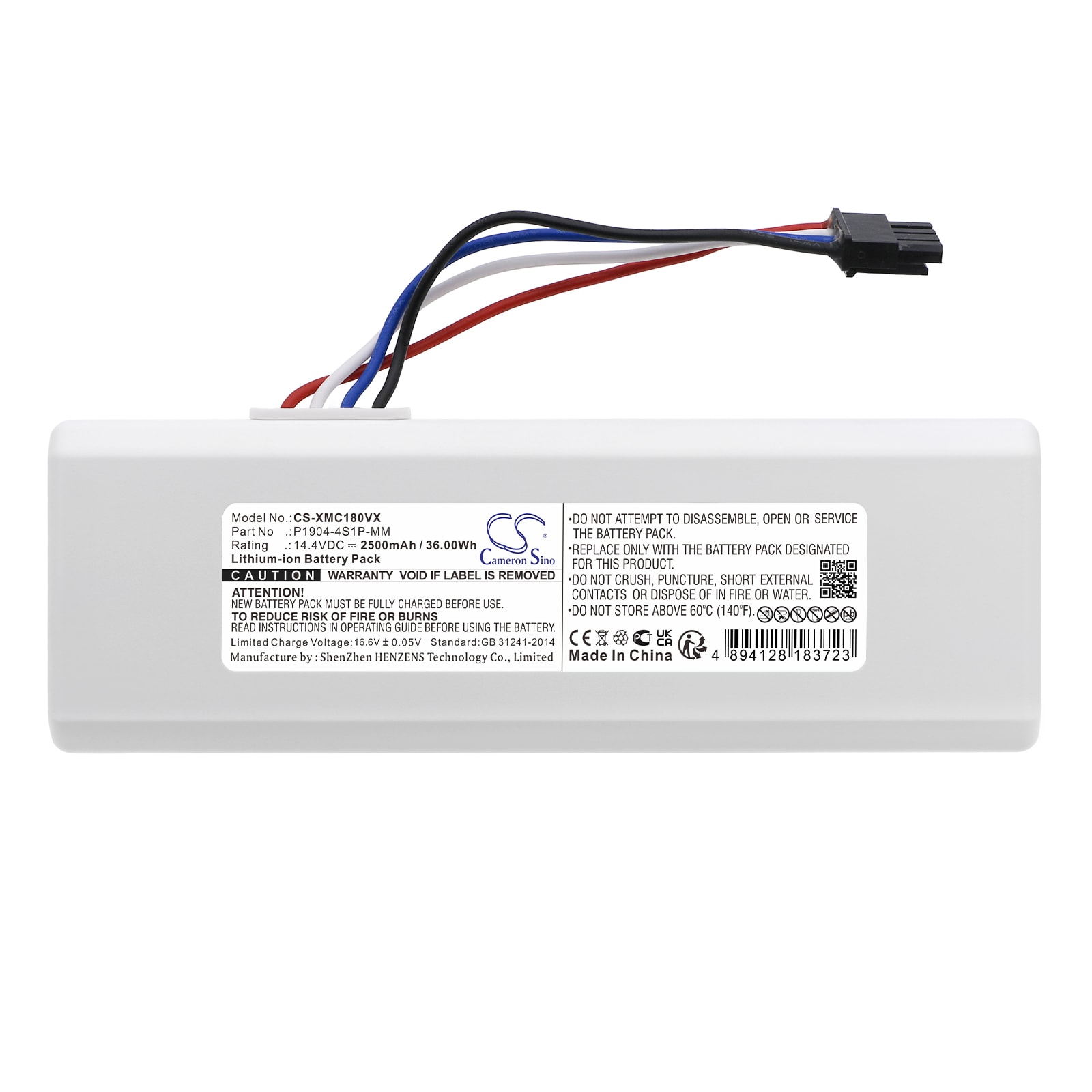 Batteri for vakuum for Xiaomi Roborock 1C, SKV4093GL, XM2000021 og andre.