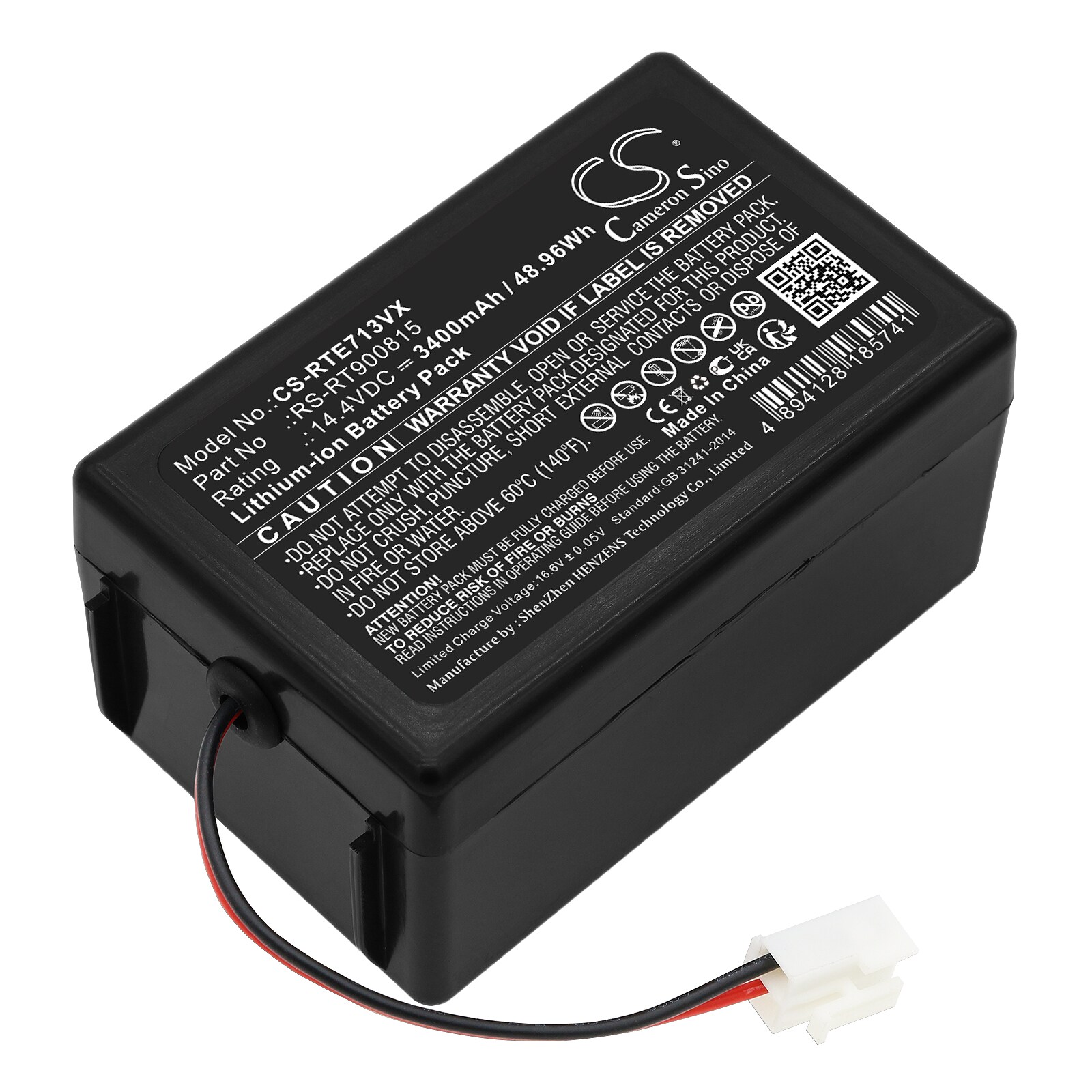 Batteri for støvsuger for Rowenta Smart Force Extreme RR7126 og andre.