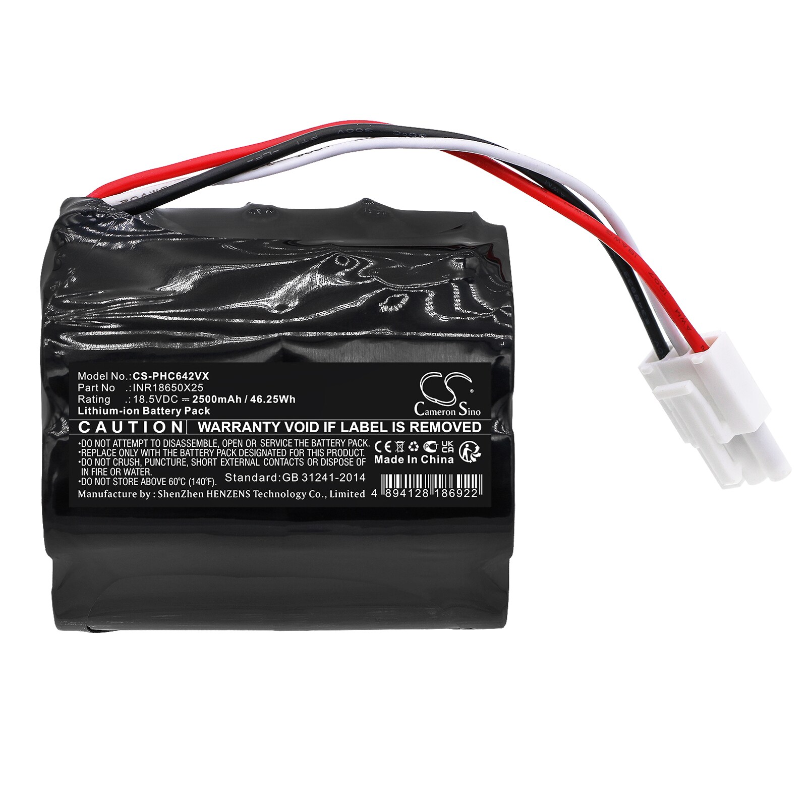 Batteri for støvsuger til Philips FC6401, FC6402, PowerPro Aqua Stick støvsuger osv.