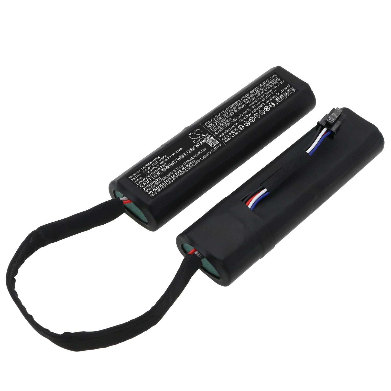 Batteri for vakuum for Xiaomi Mijia selvrensende robotstøvsuger Mop Pro, Dreame W10 og andre.