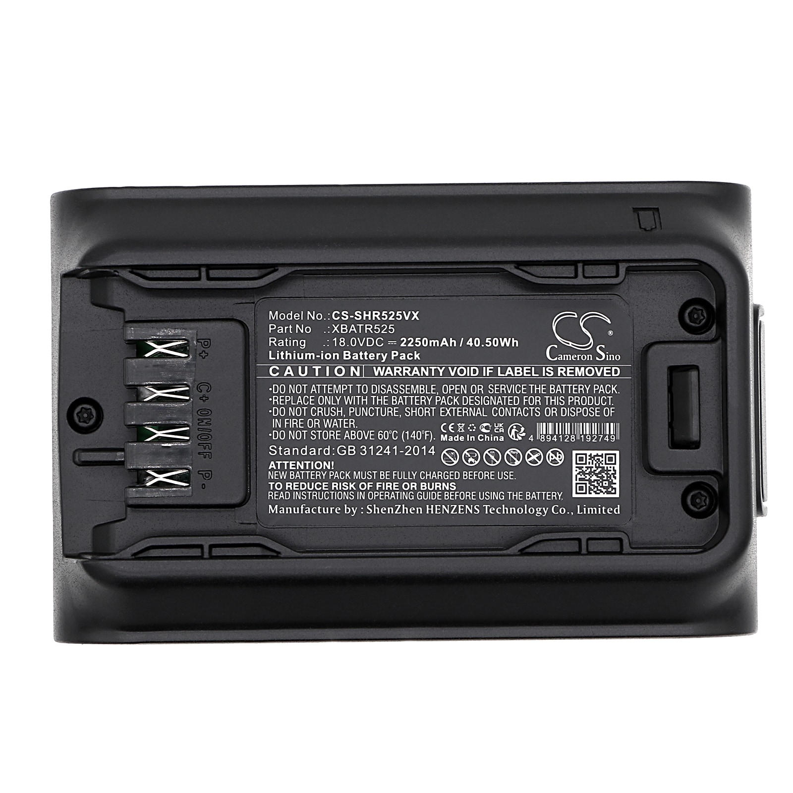 Batteri til støvsuger for Shark Detect Pro, IW1120, IW1120C etc.