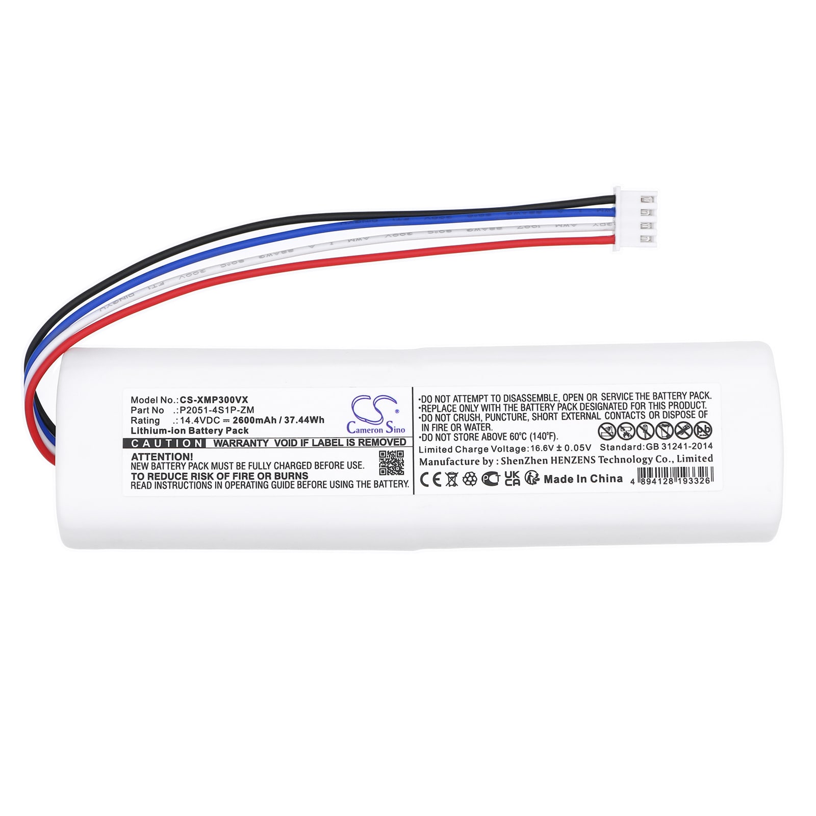 Batteri for støvsuger for Xiaomi BHR5055EU, Mi Robot Vacuum Mop 2, STYTJ03ZHM