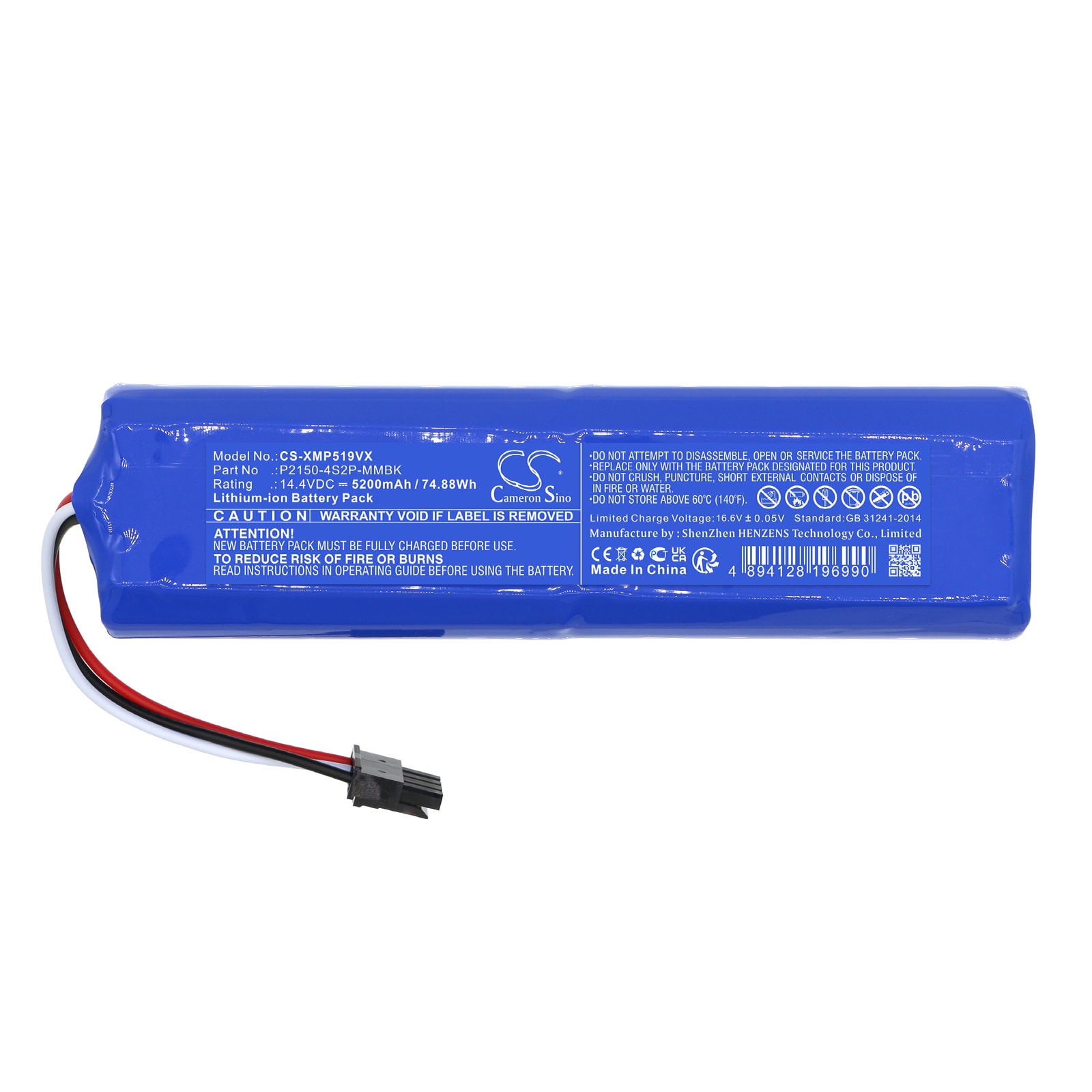 Batteri for støvsuger til Xiaomi Mi Robot Vacuum-Mop 2 Ultra, BHR5195EU, 34264