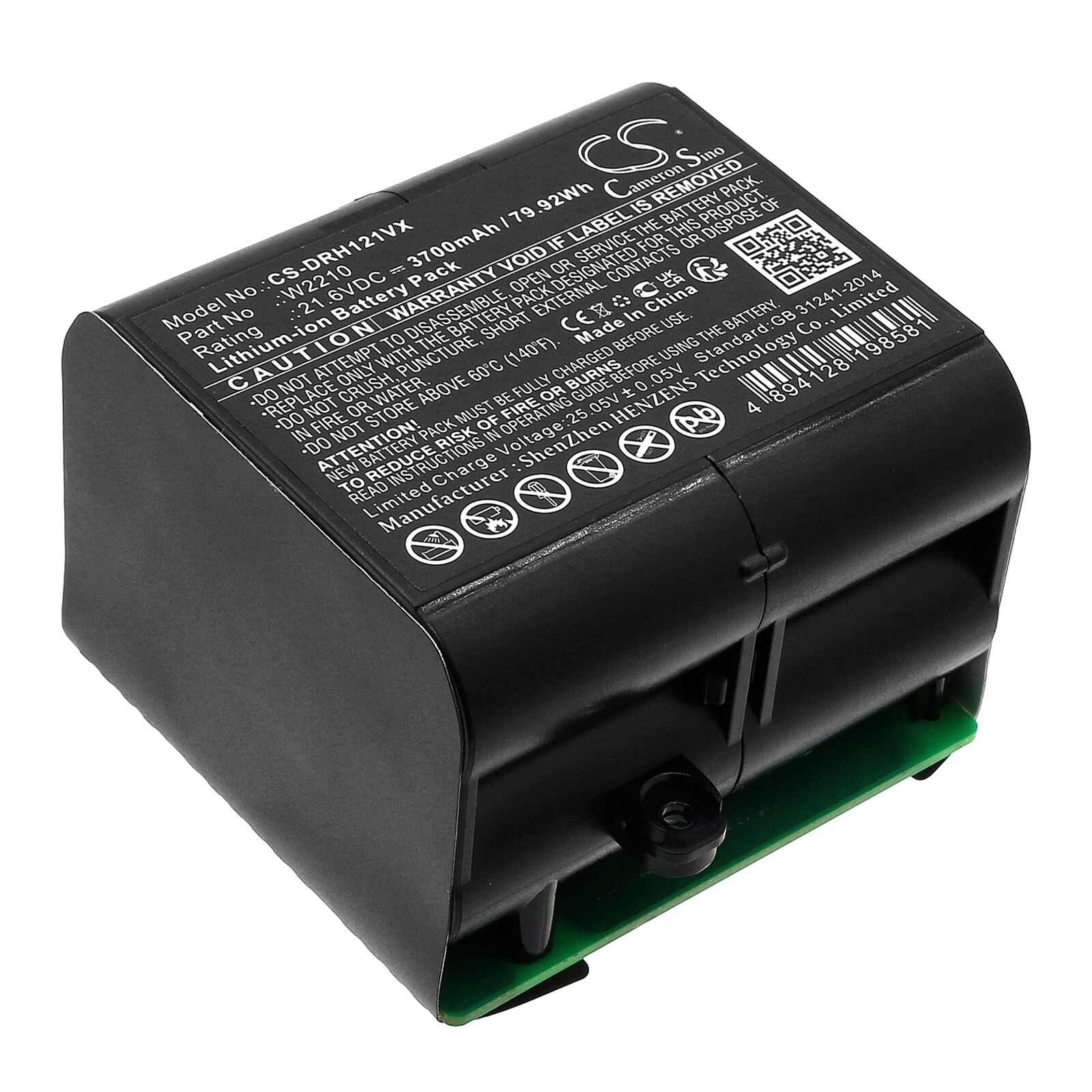 Batteri for støvsuger til Dreame H12, H12 Pro, H12 Pro Plus osv.