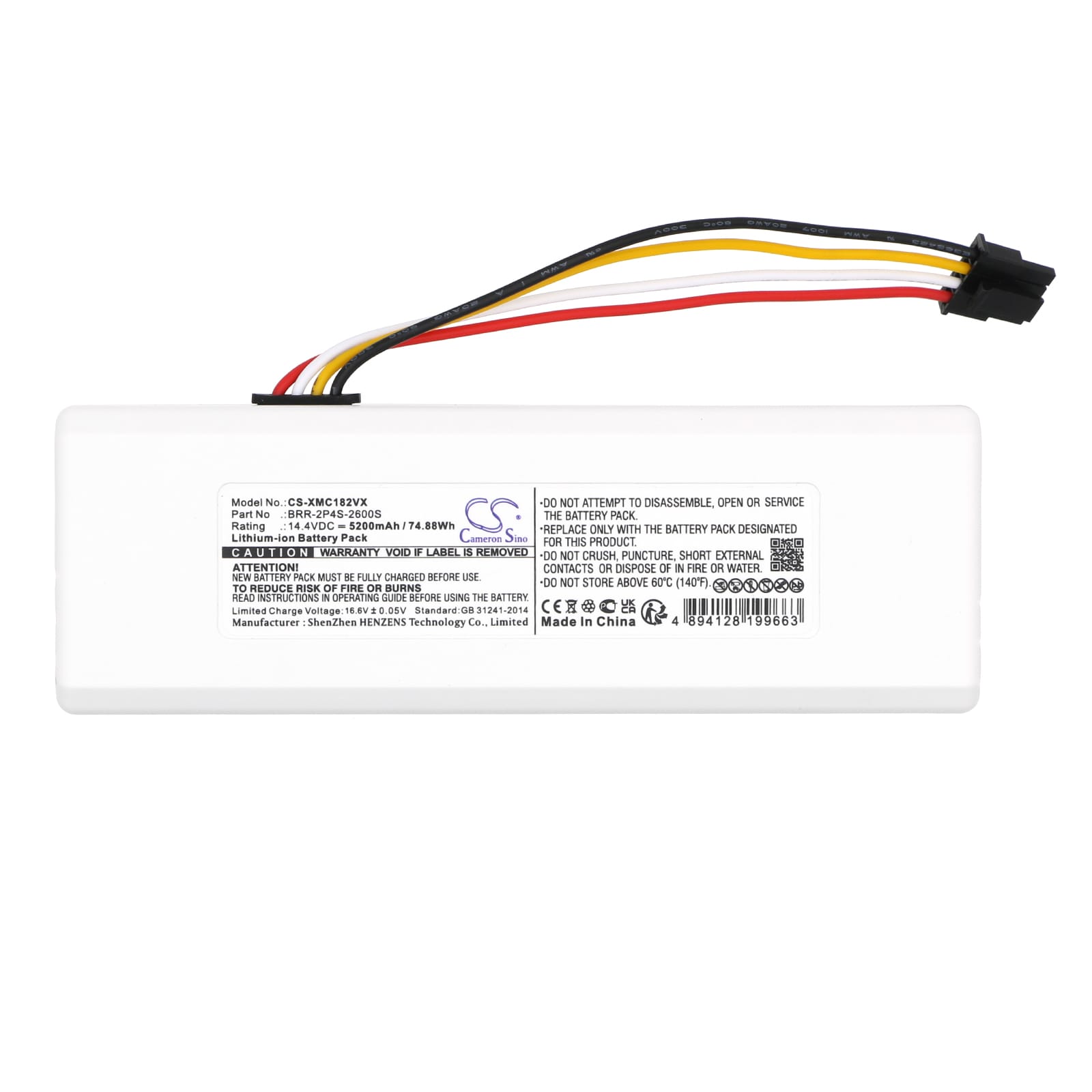Batteri for vakuum for Xiaomi Roborock 1C, SKV4093GL, XM2000021 og andre.
