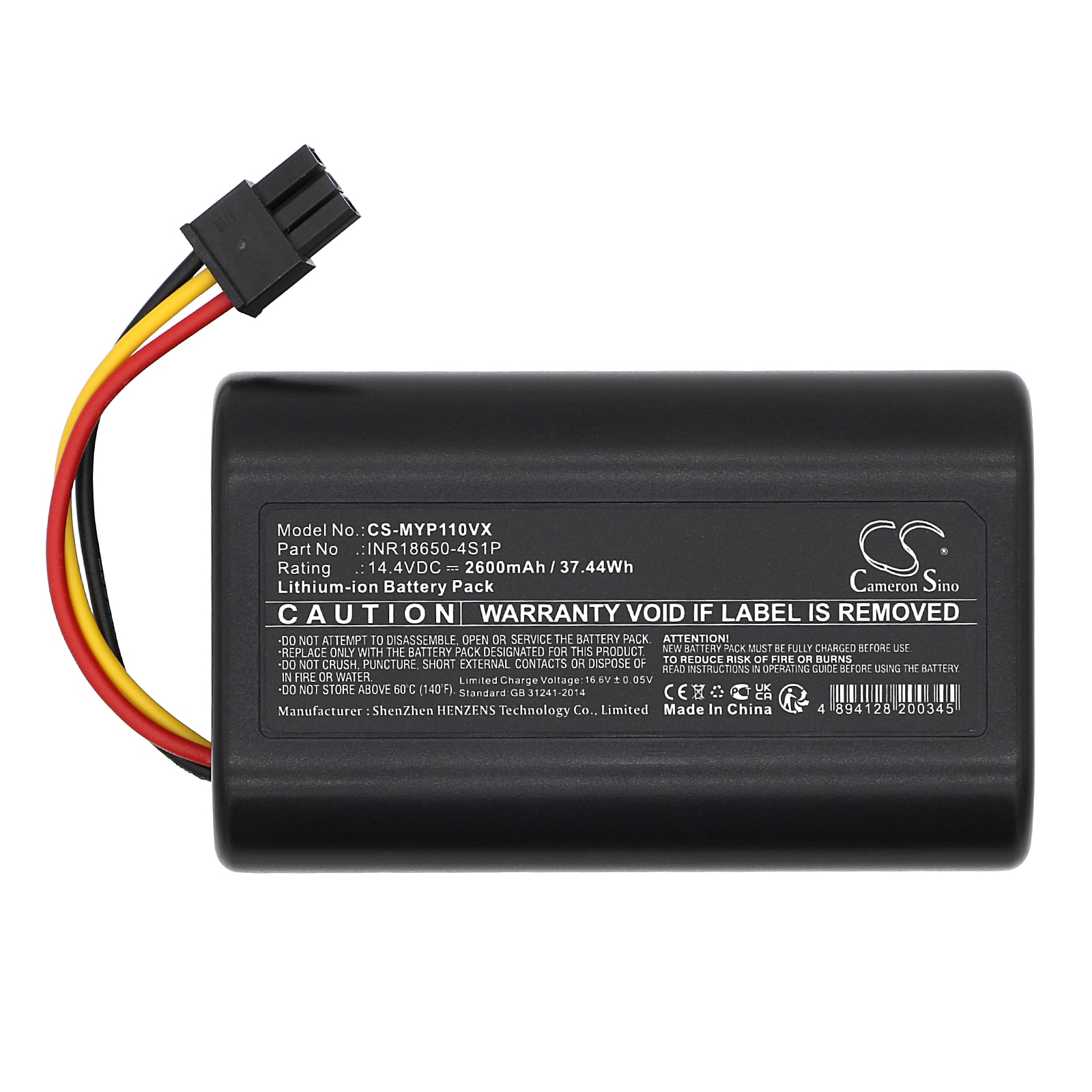 Batteri for vakuum til Moneual P11