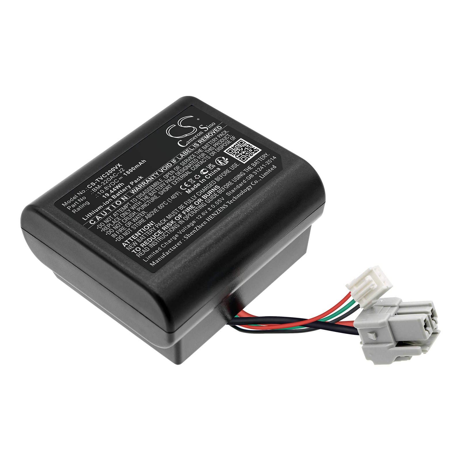 Batteri for vakuum for Toshiba VC-CLS2, VC-CLS11, VC-CLS1