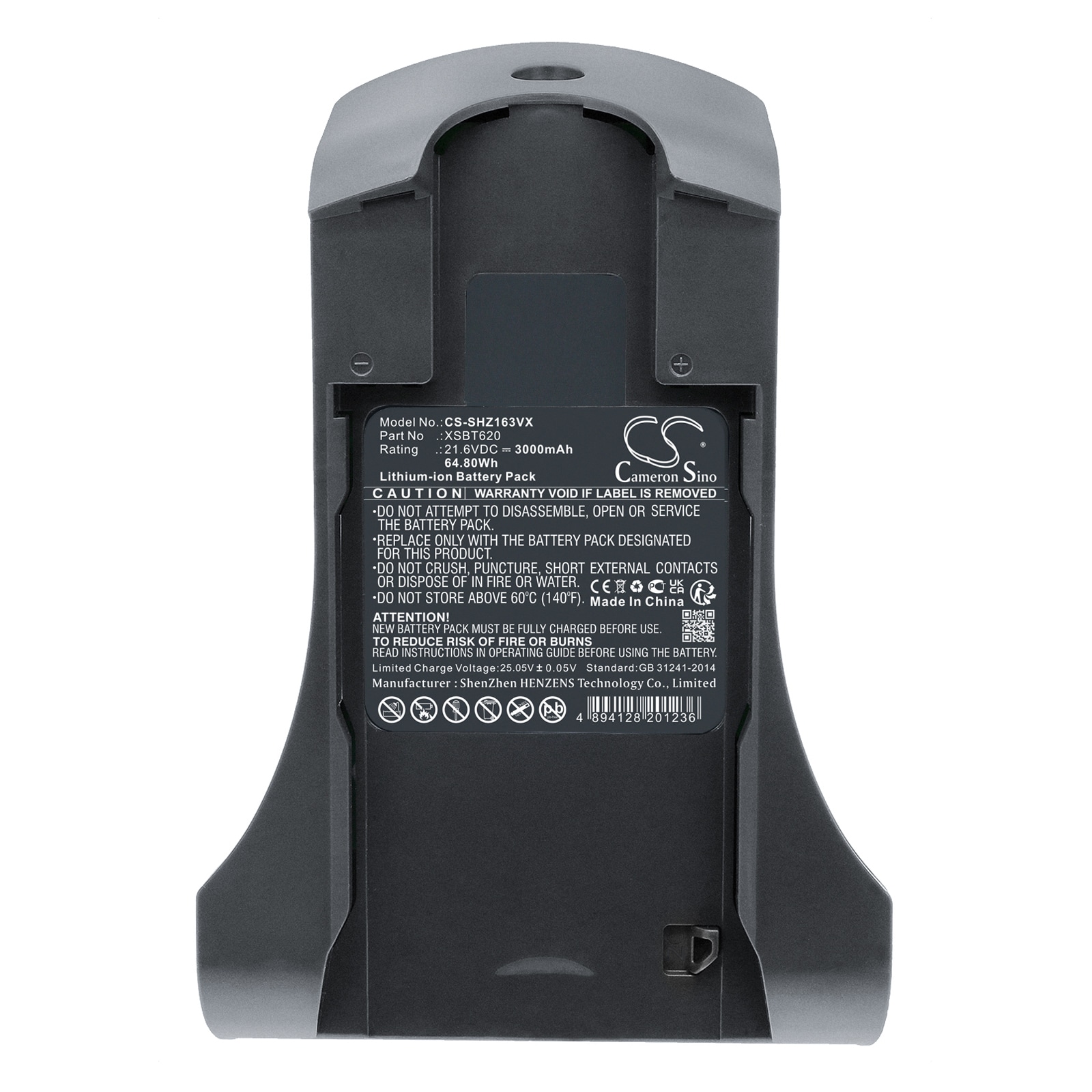 Batteri for støvsuger for Shark IZ162H, IZ162HC, IZ163 etc.
