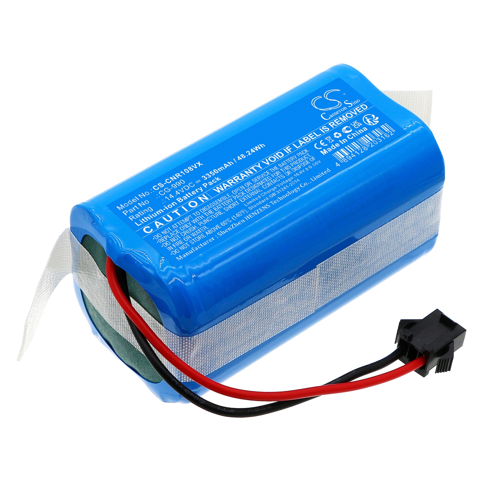 Batteri for støvsuger til Infiniton Cleaner 1080, Cleaner 720, Cleaner 1020