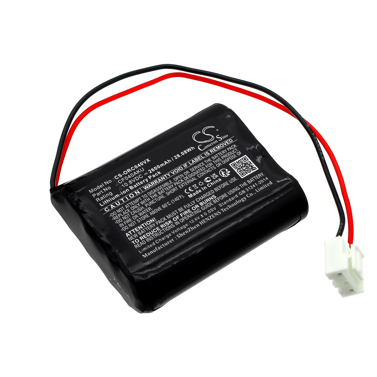 Batteri for vakuum til ORCA 040