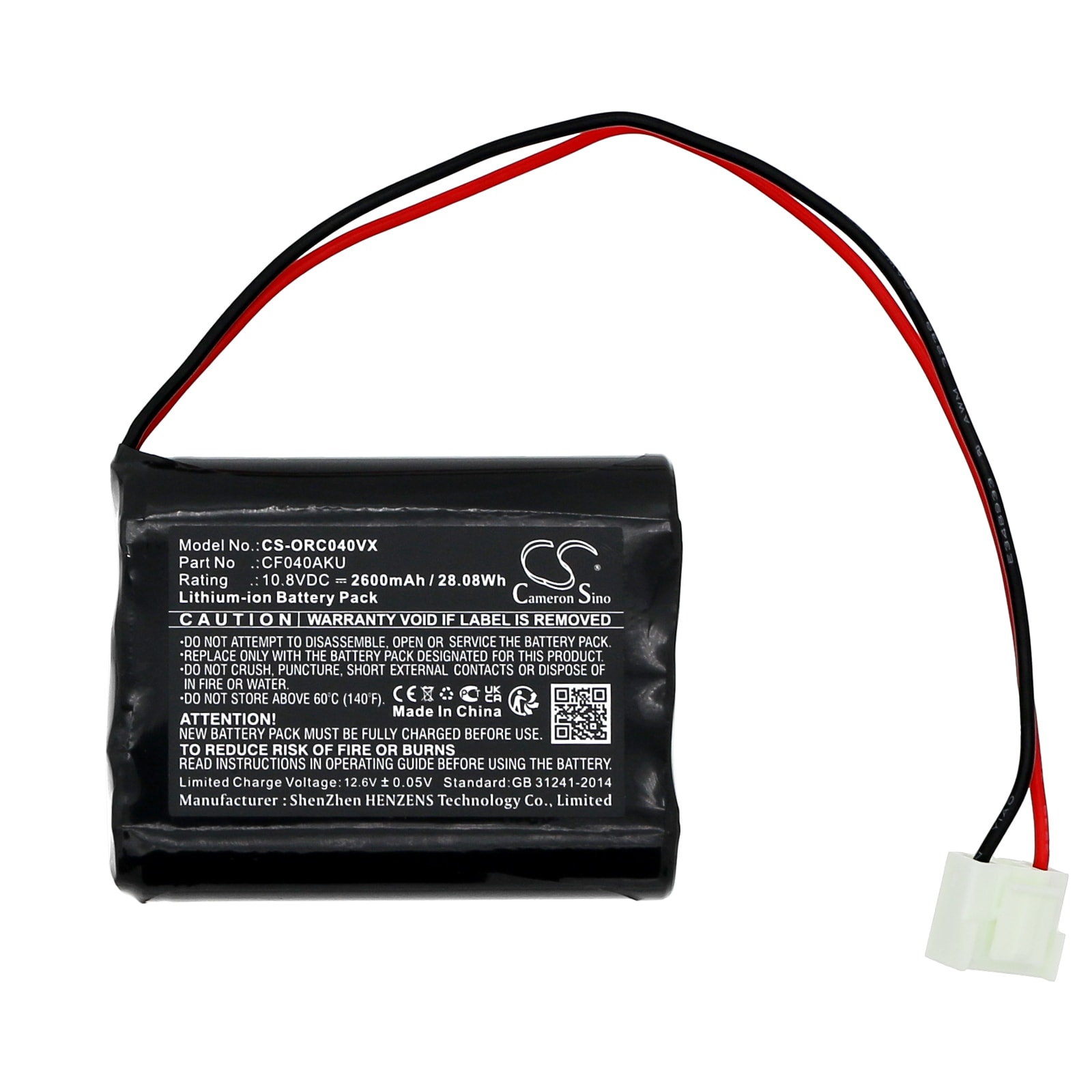 Batteri for vakuum til ORCA 040