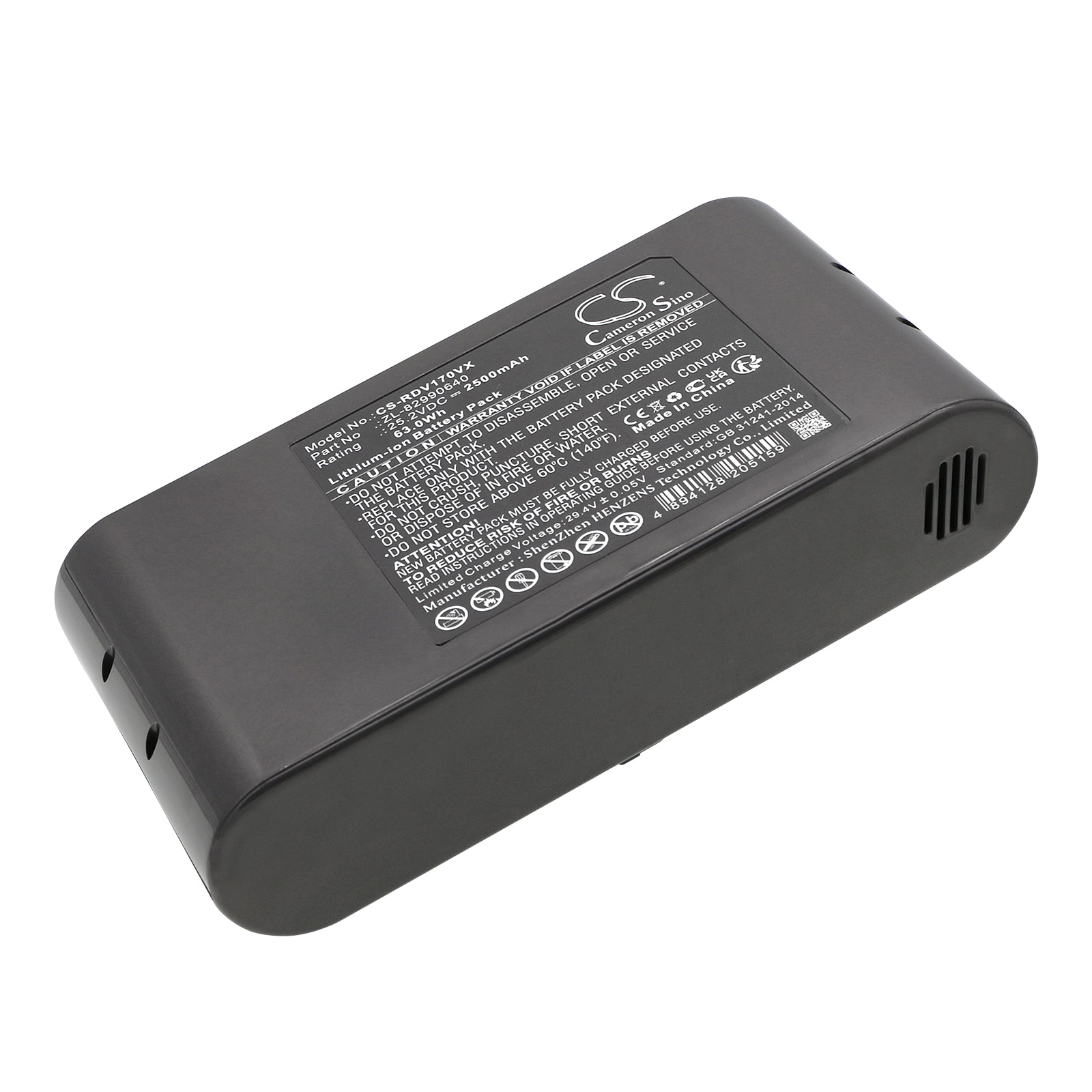 Batteri for vakuum til RedRoad V17