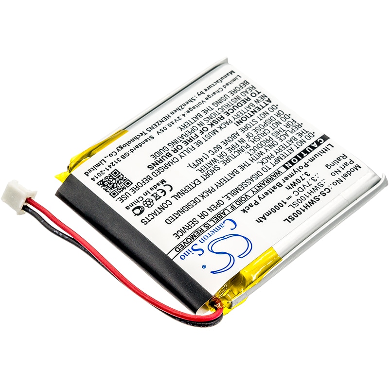 Batteri til trådløst hodesett for Sony WH-1000xM3, WH-CH710N/B, WH-XB900 og andre.