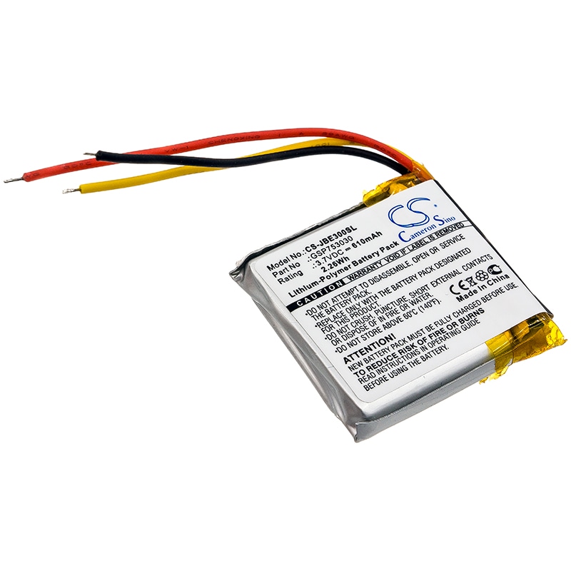 Batteri til trådløst hodesett for JBL Everest Elite 300, Everest Elite E45BT, E45BT og andre.
