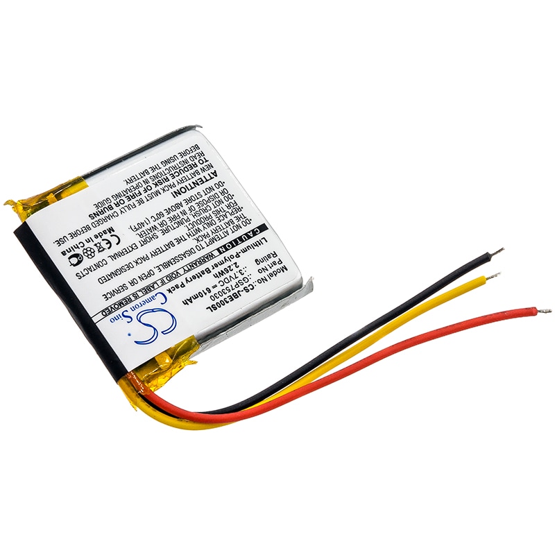 Batteri til trådløst hodesett for JBL Everest Elite 300, Everest Elite E45BT, E45BT og andre.