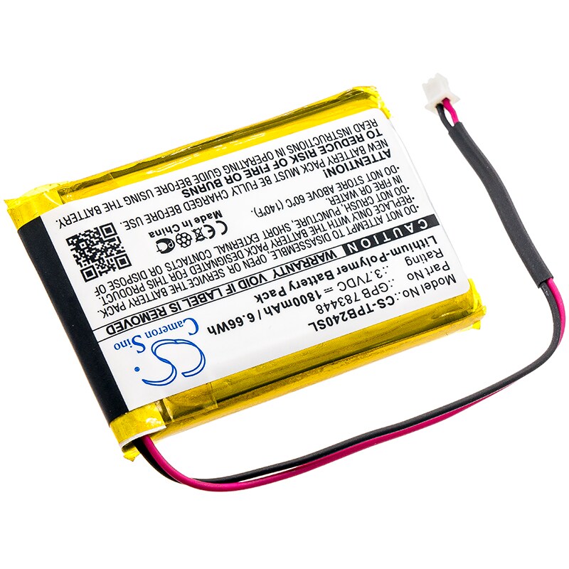 Batteri til trådløst hodesett for Telex-senderen PB24ND-TX, PB24ND-TX, PB24N
