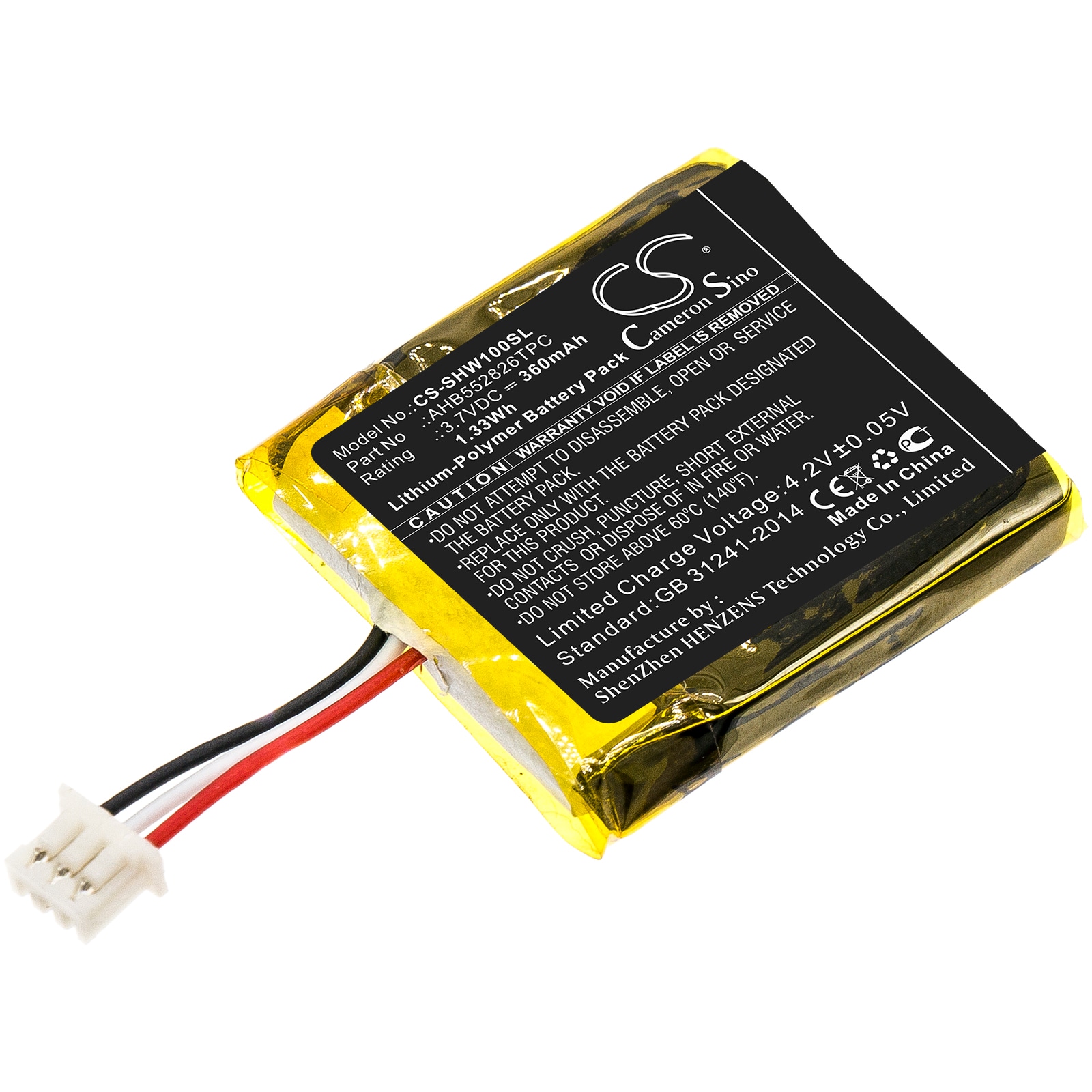 Batteri til trådløst hodesett for Sennheiser SDW 10, SDW 10 HS, SDW 5013 og andre.