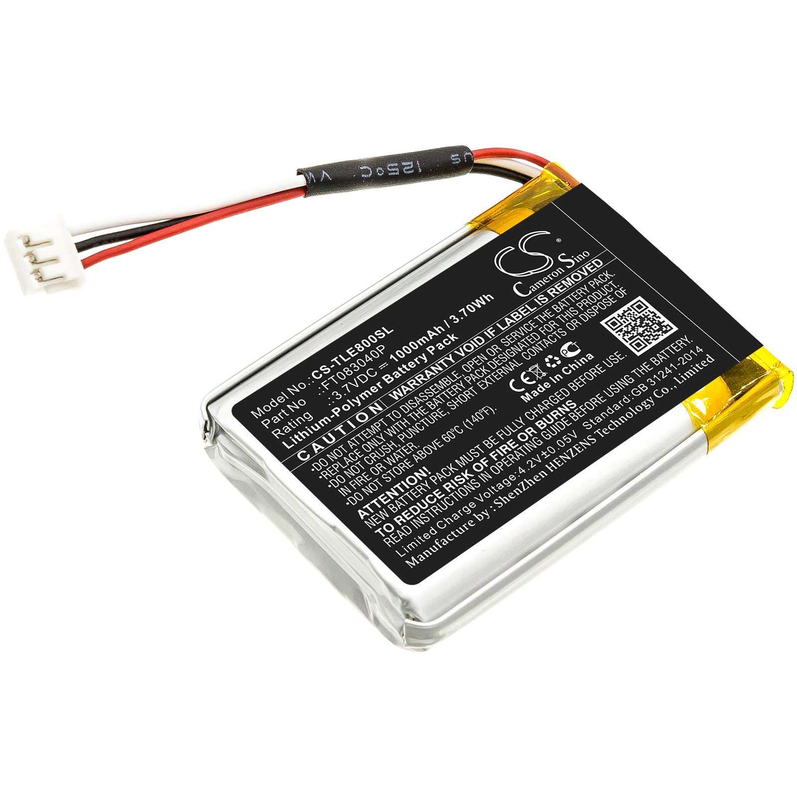 Batteri til trådløst hodesett for Turtle Beach Elite 800, Elite 800x, Elite 800P