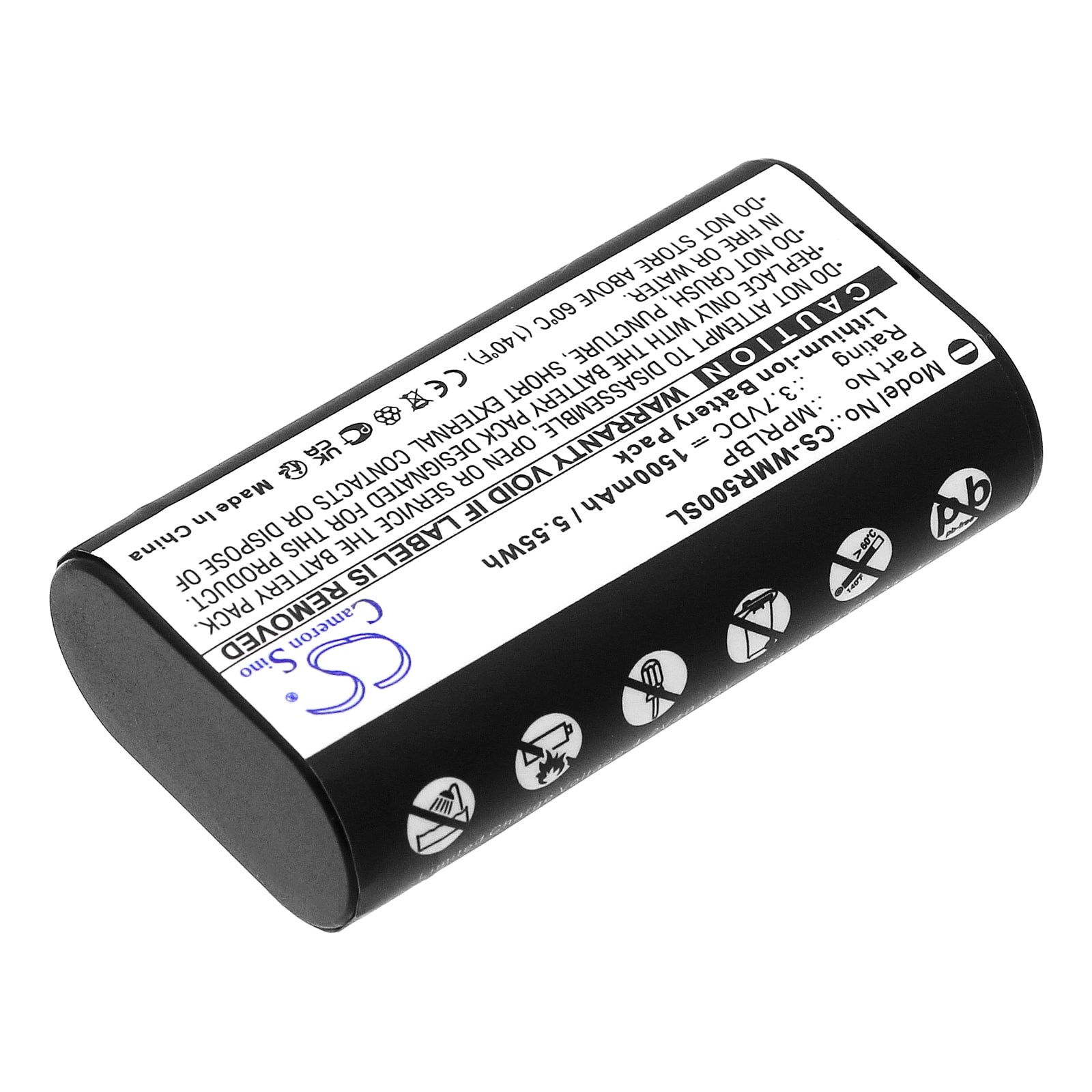Batteri for trådløst hodesett til Wisycom MPR50-IEM, MPR30-ENG, MTP60 og andre.