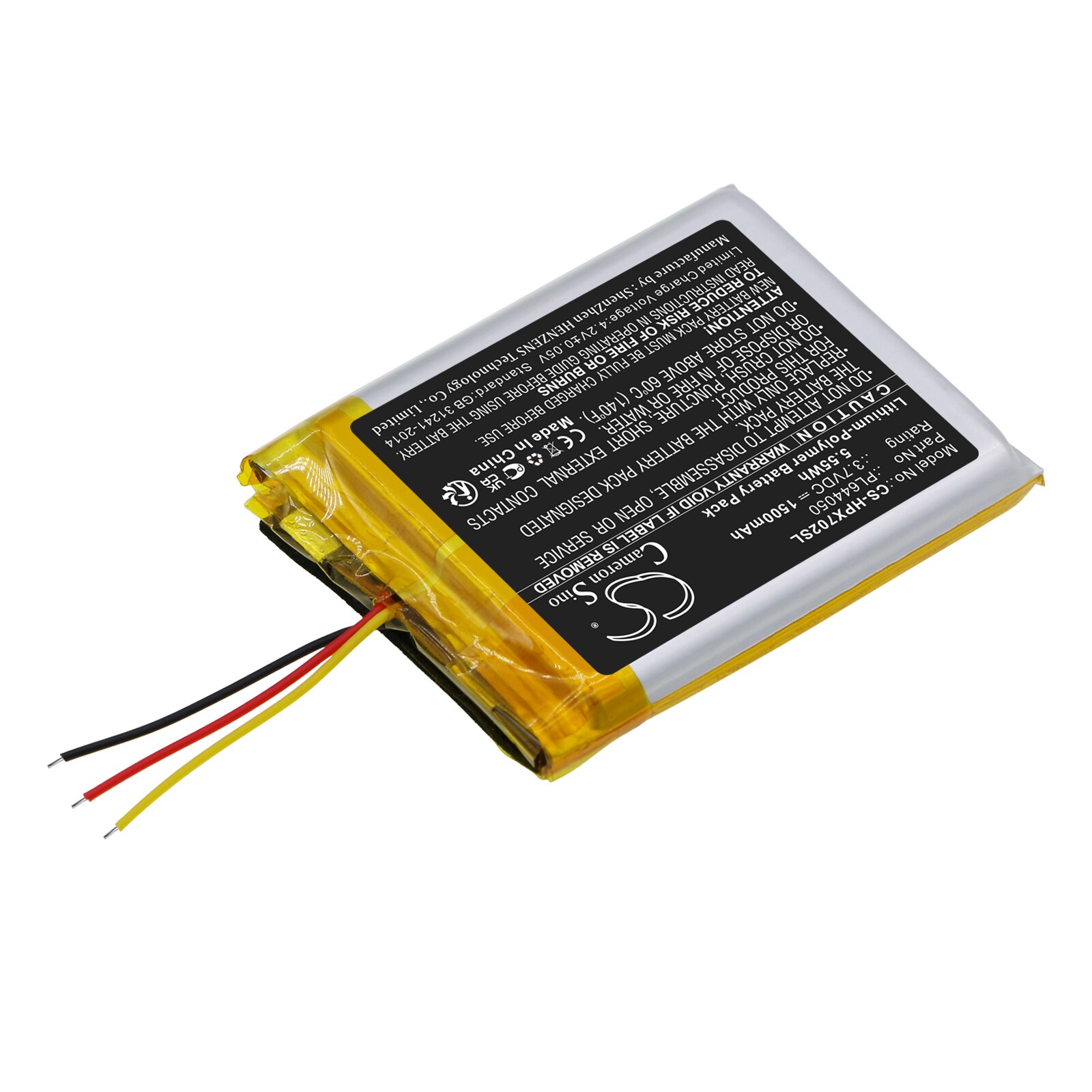 Batteri til trådløst hodesett for HyperX Cloud Flight, Cloud Alpha, Cloud Flight S og andre.