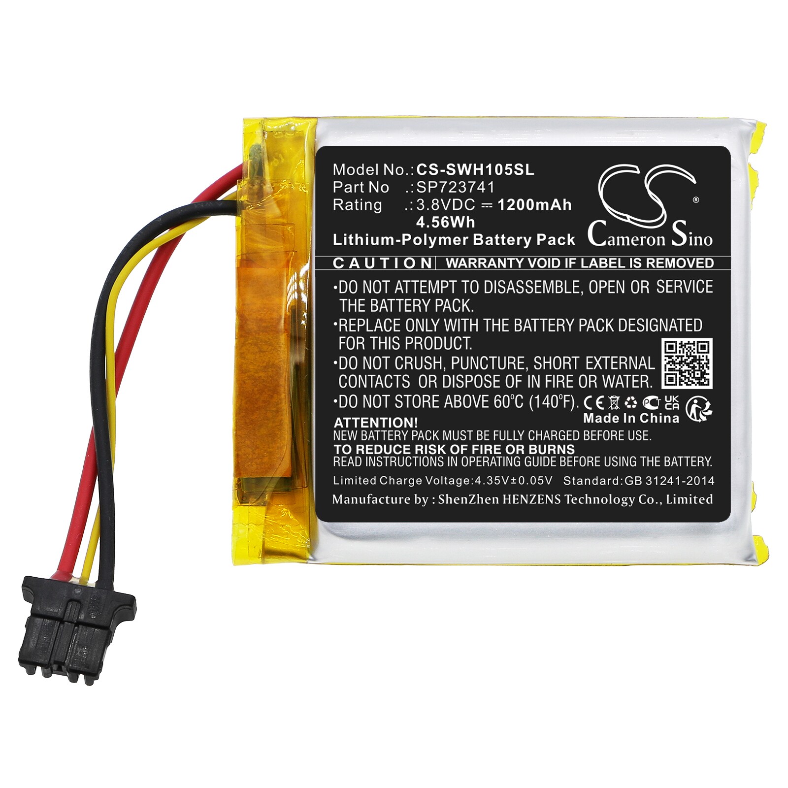 Batteri til trådløst hodesett for Sony WH-1000XM5, WF-1000XM5