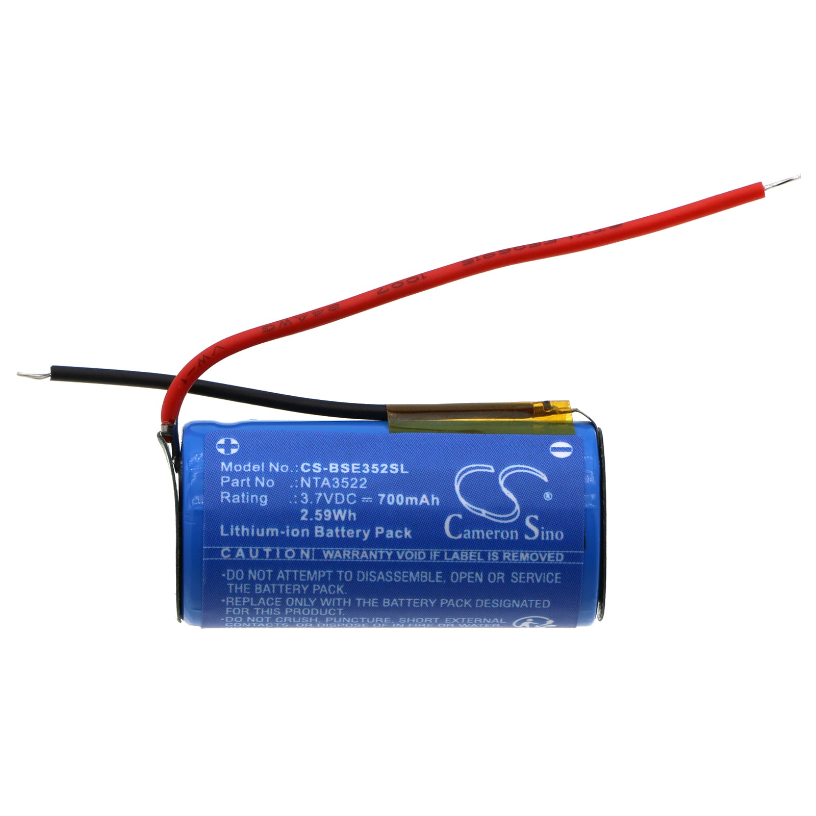 Batteri for trådløst hodesett til Bose SoundSport Free Charging Case, 423729