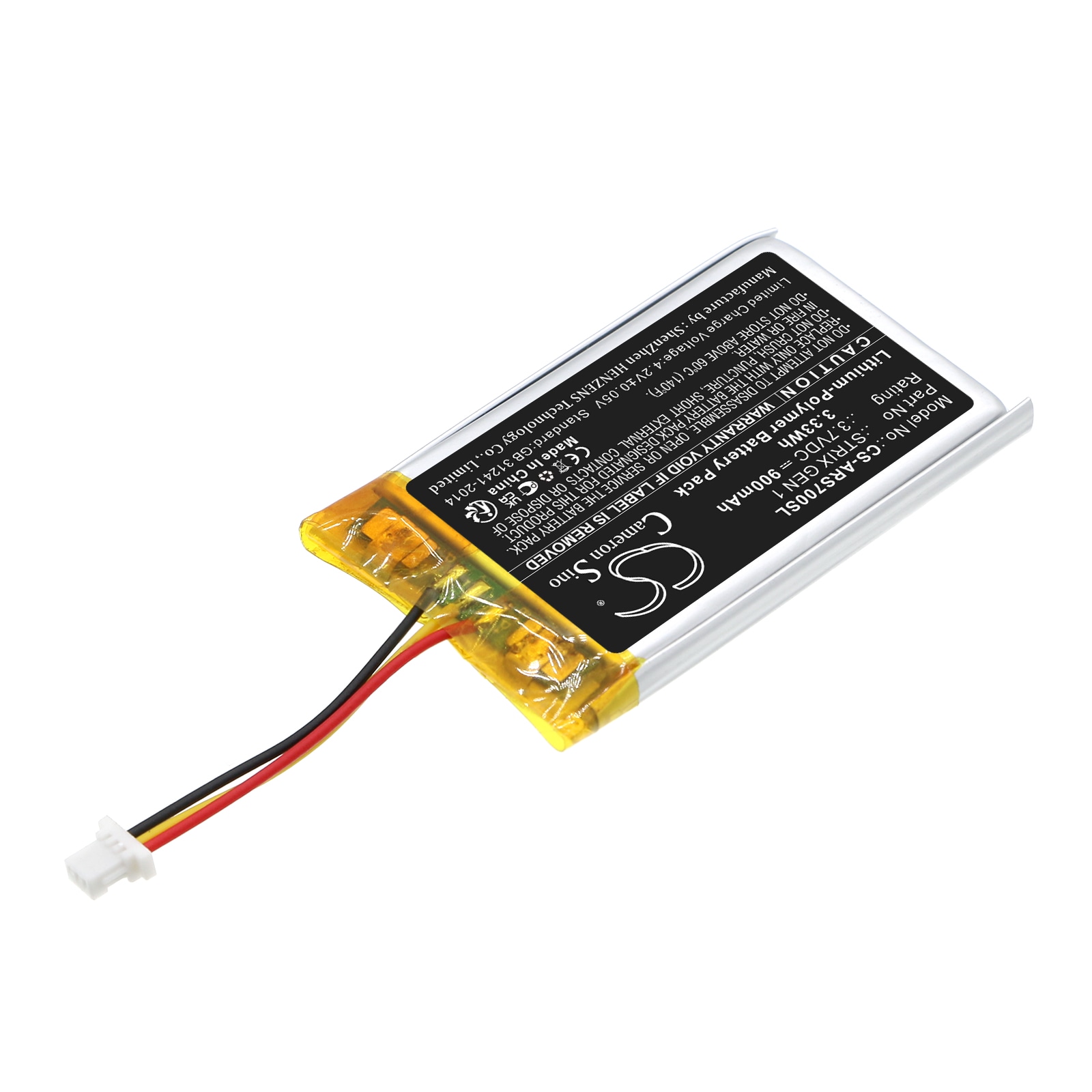 Batteri til trådløst hodesett for Asus Rog Strix Fusion 700