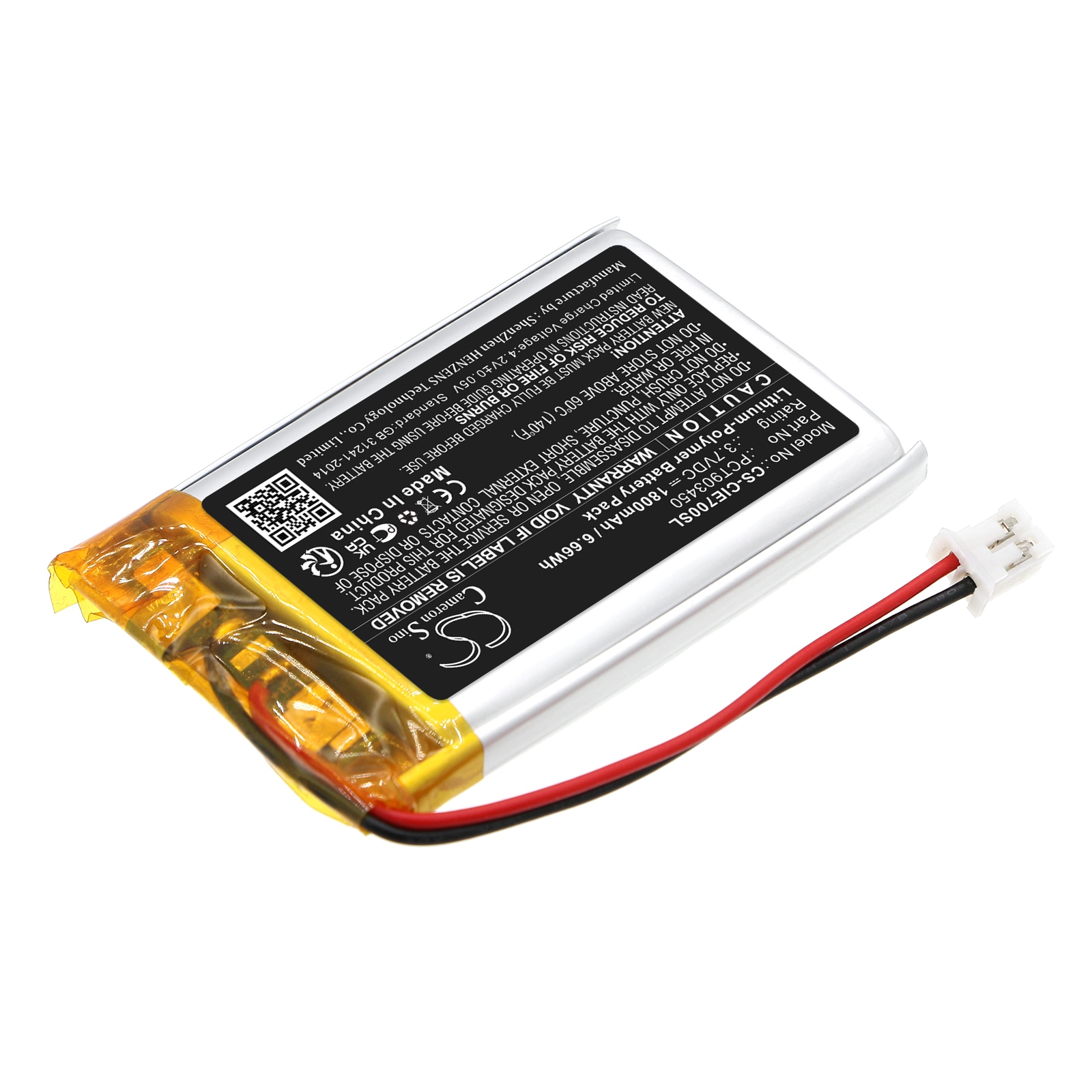 Batteri til Coinsound E7, E7 Pro, OWIN E7 trådløst hodesett