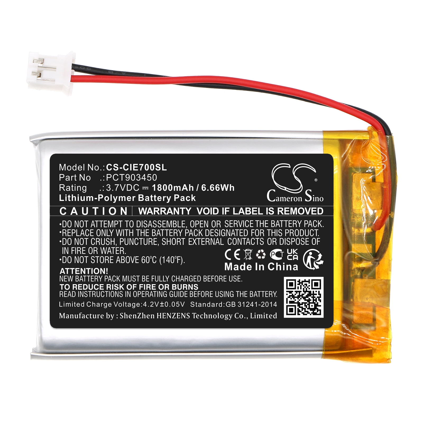 Batteri til Coinsound E7, E7 Pro, OWIN E7 trådløst hodesett