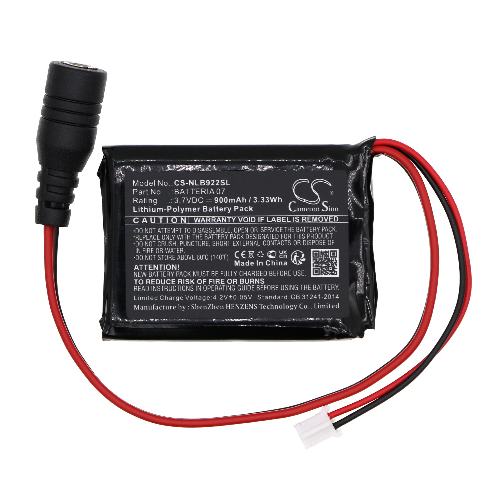 Batteri til trådløst hodesett for Nolan N-COM B902 L, N-COM B902 R