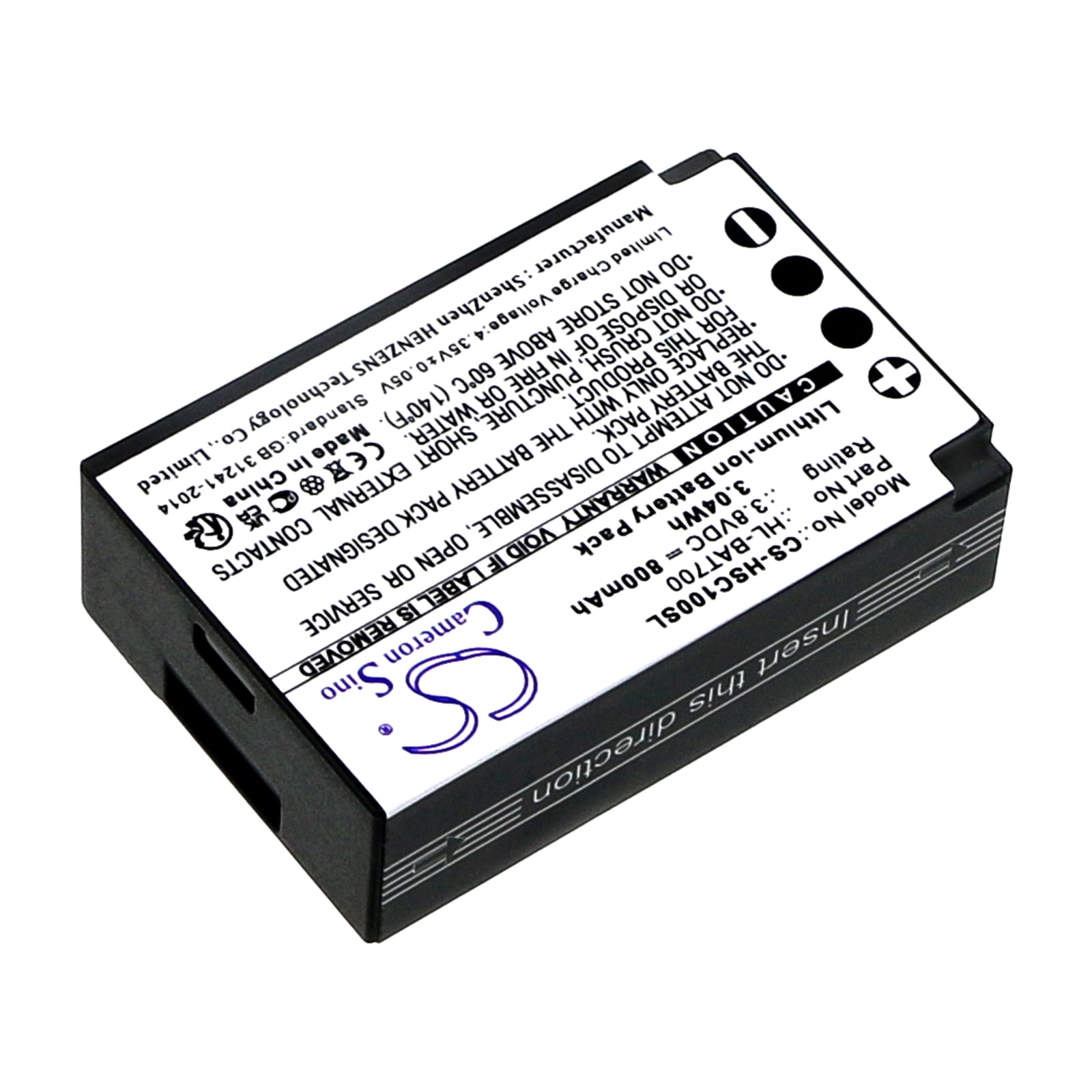 Batteri til trådløst hodesett for Hollyland Solidcom C1, Solidcom C1 Pro