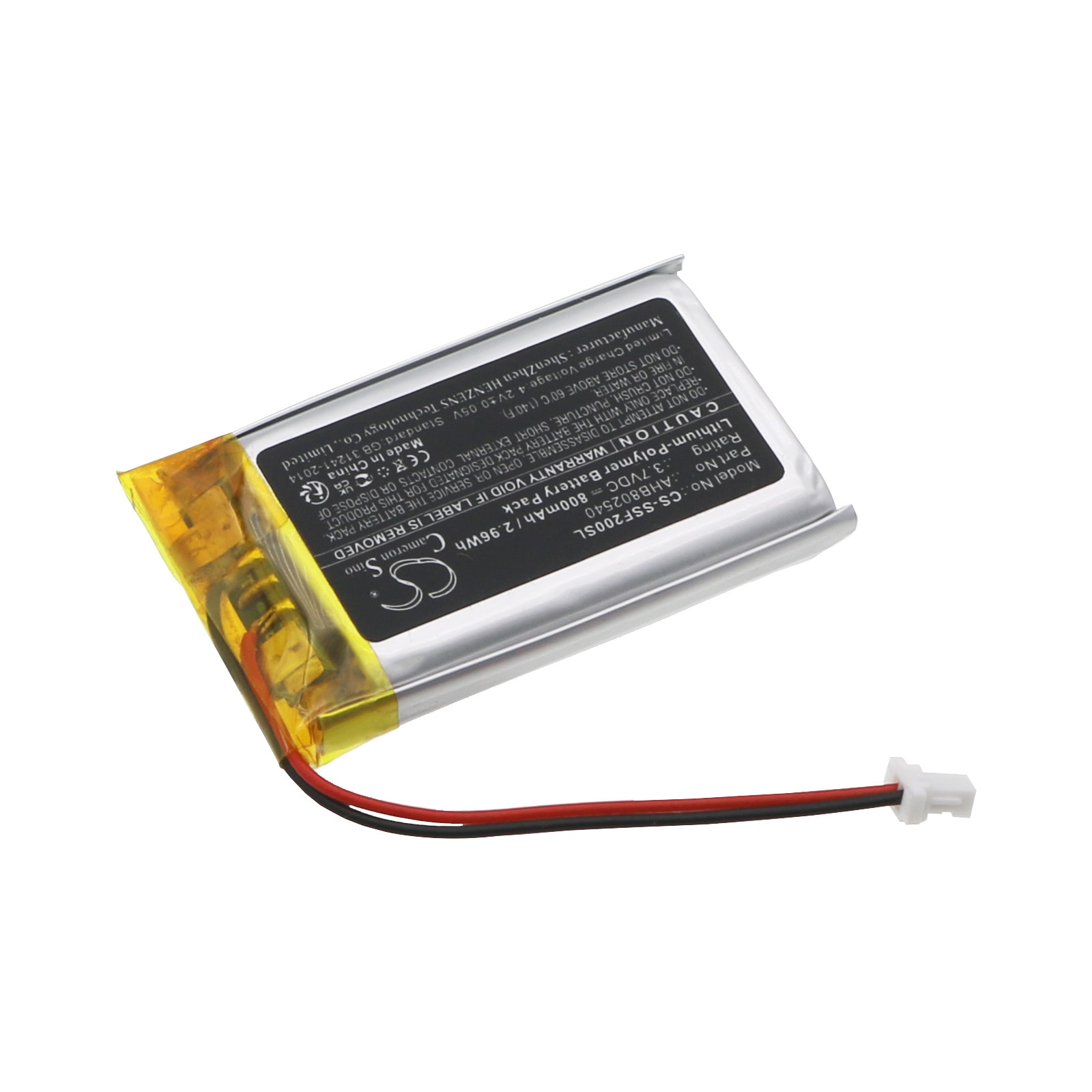 Batteri til Sena SF2/SF4 – 800 mAh AHB802540 Li-Polymer