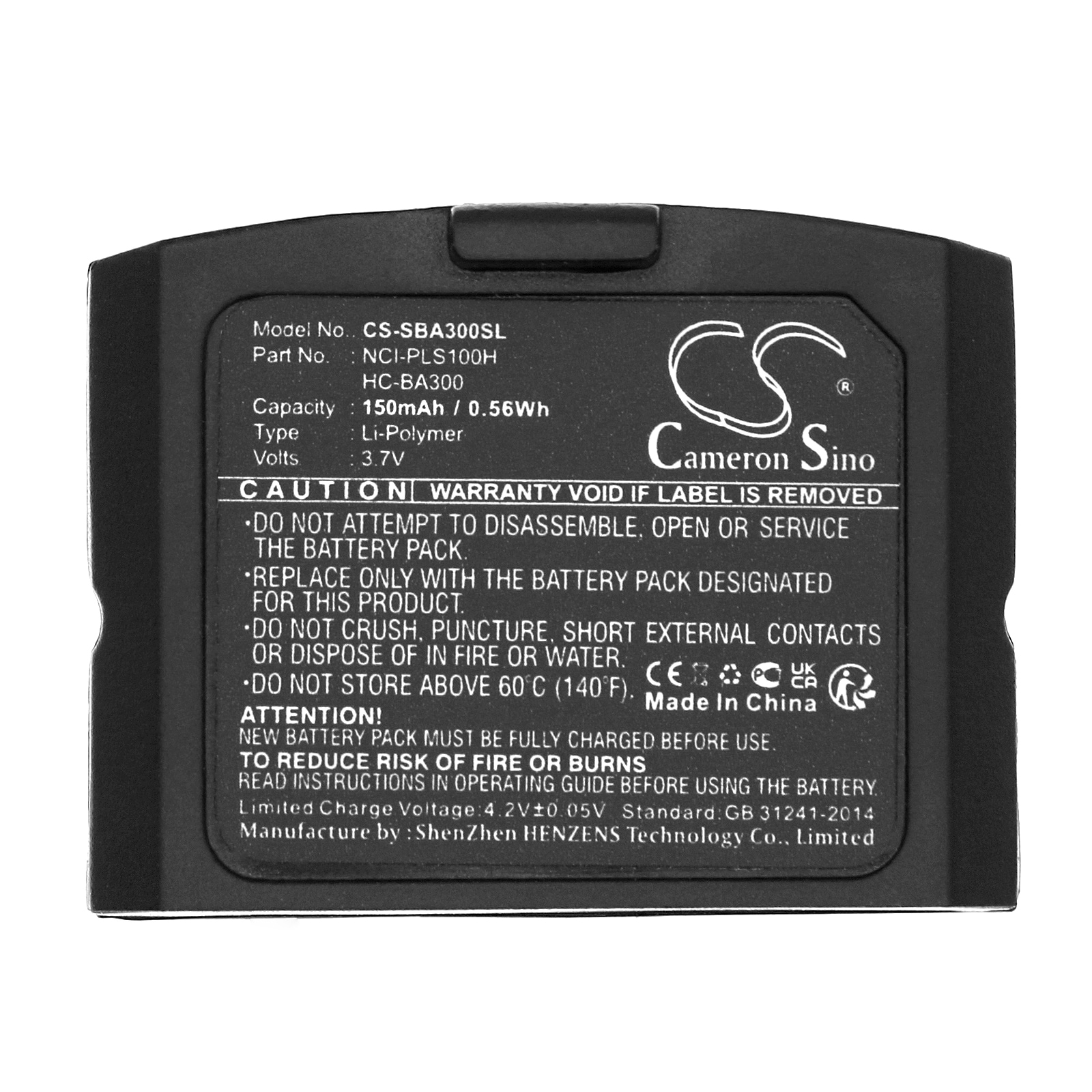 Batteri til trådløst headset for Sennheiser IS410, RI410, RS4200 m.fl.