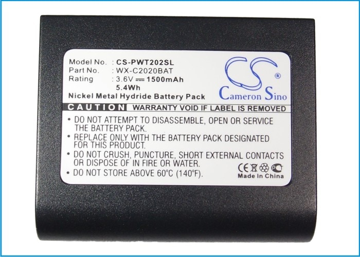 Batteri til trådløst hodesett for Panasonic WX-CT2020, Ultraplex II