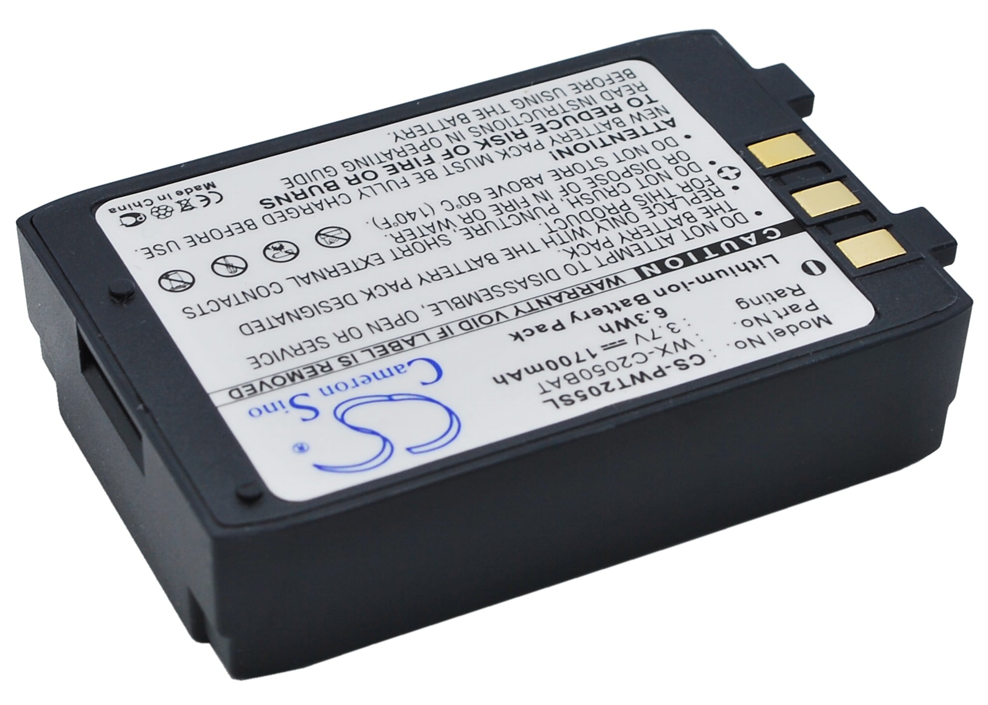 Batteri til trådløst hodesett for Panasonic WX-CT2050, Attune Aio 2050, WX-CH2050 og andre.