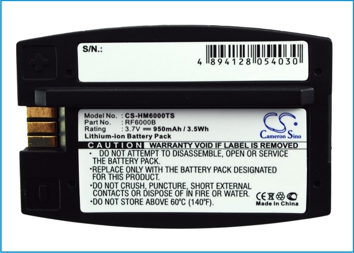 Batteri til trådløst hodesett for HME 6000 I.Q, Blue, RFT og andre