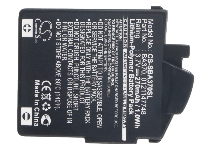Batteri til trådløst hodesett for Sennheiser PXC 310, PXC 310 BT, MM 400 og andre