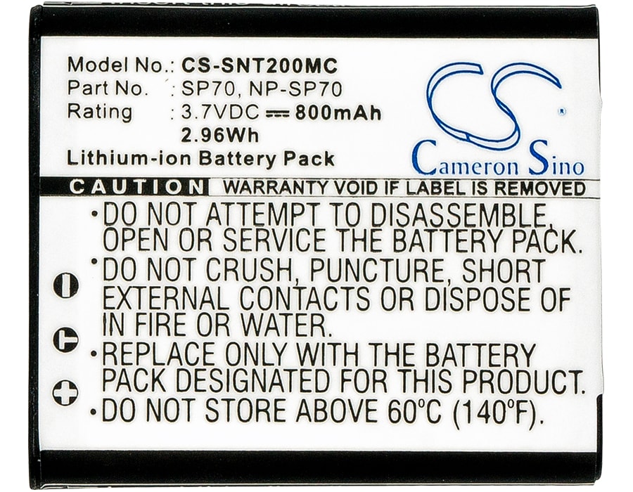Batteri til kamera for Sony Bloggie Touch, MHS-TS20, MHS-TS20/S osv.