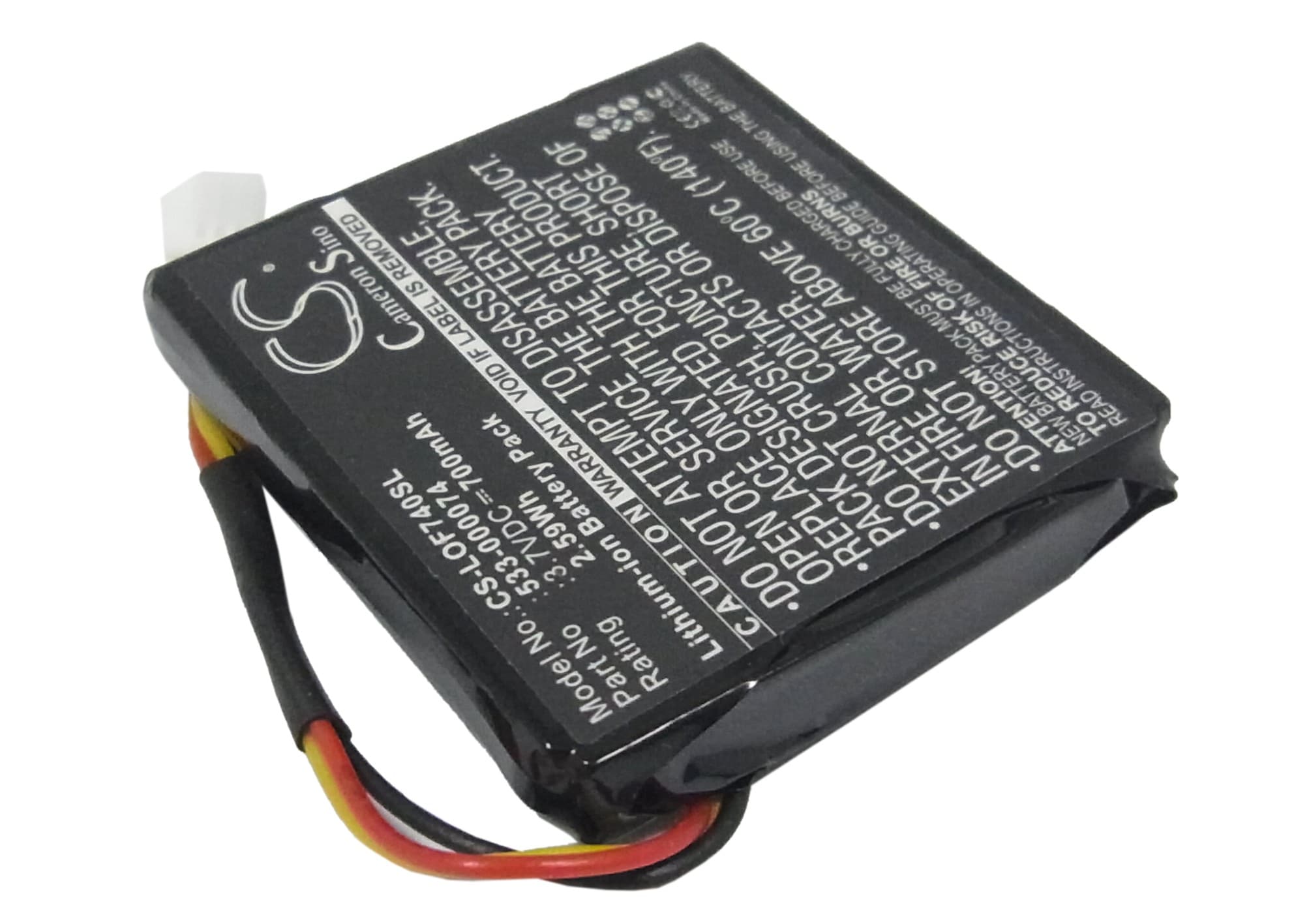 Batteri til trådløst hodesett for Logitech G930, F540, 981-000257