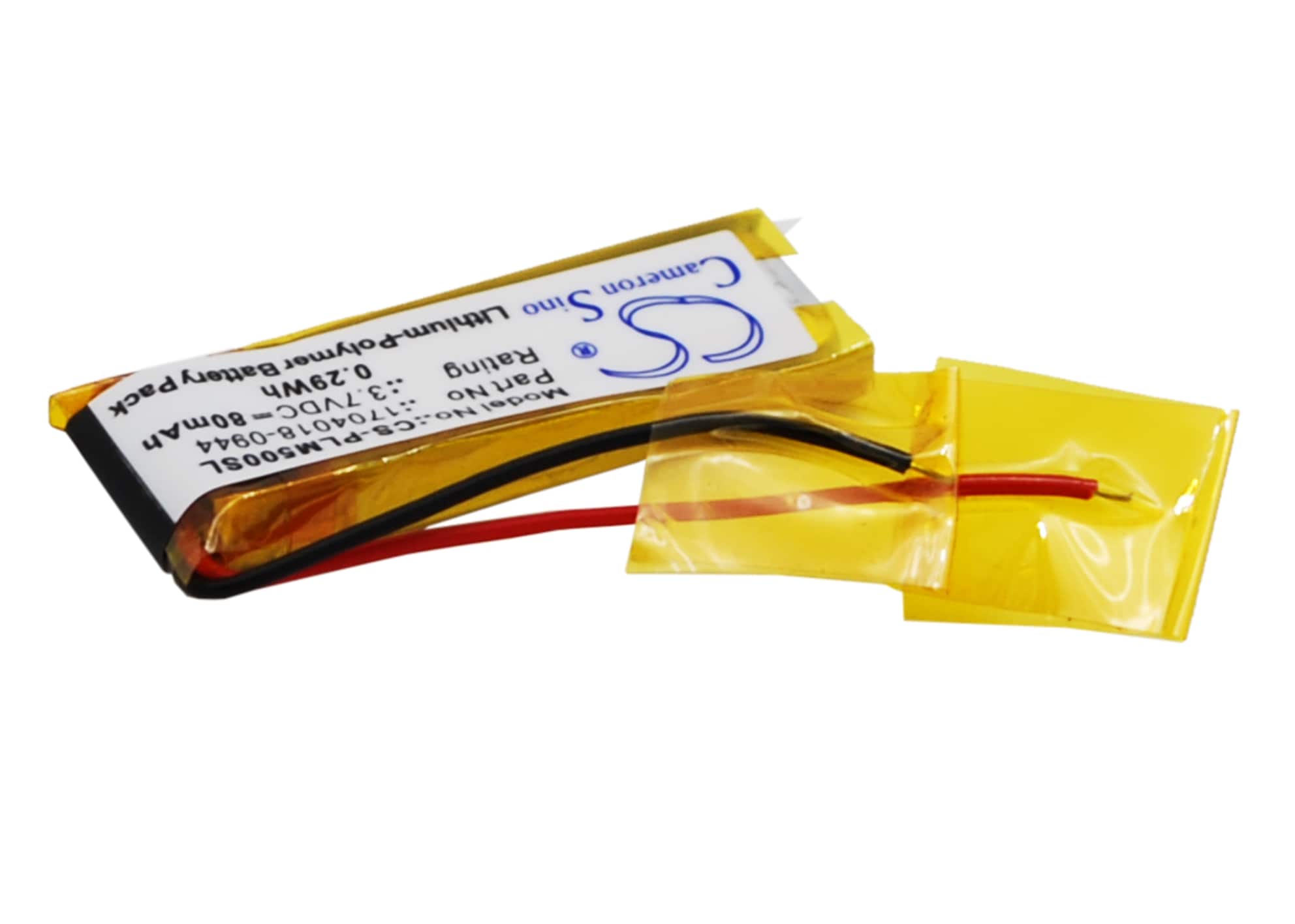 Batteri til trådløst headset for Plantronics M50, Discovery 650E, Discovery 640E m.fl.