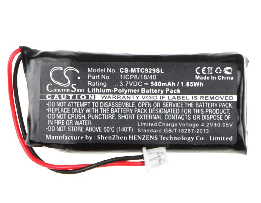 Batteri til Midland BT City Wireless Headset, C929.01
