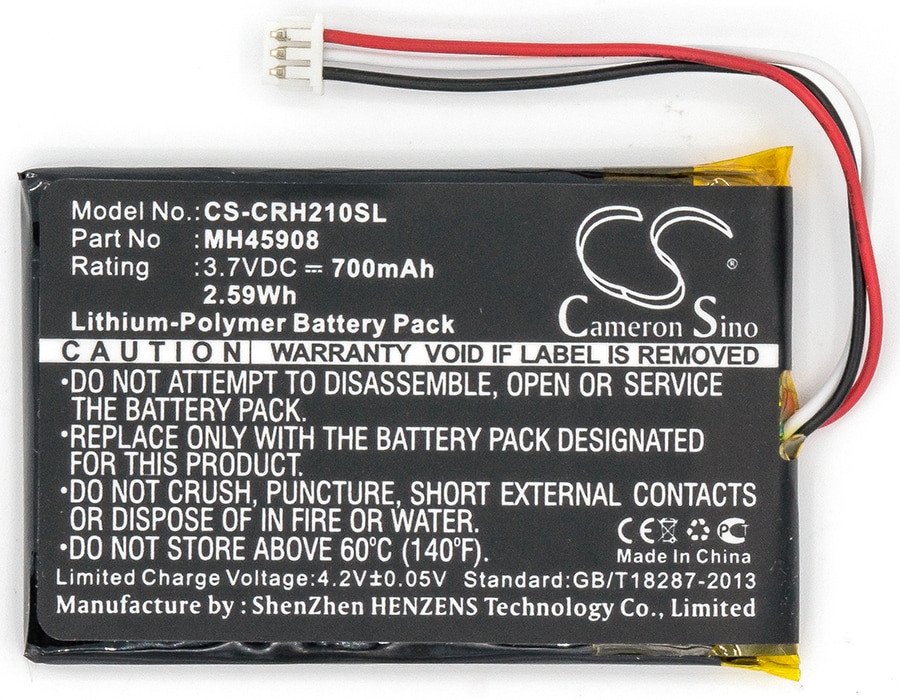 Batteri til trådløst hodesett for CORSAIR H2100, CA-9011136-AP og andre.